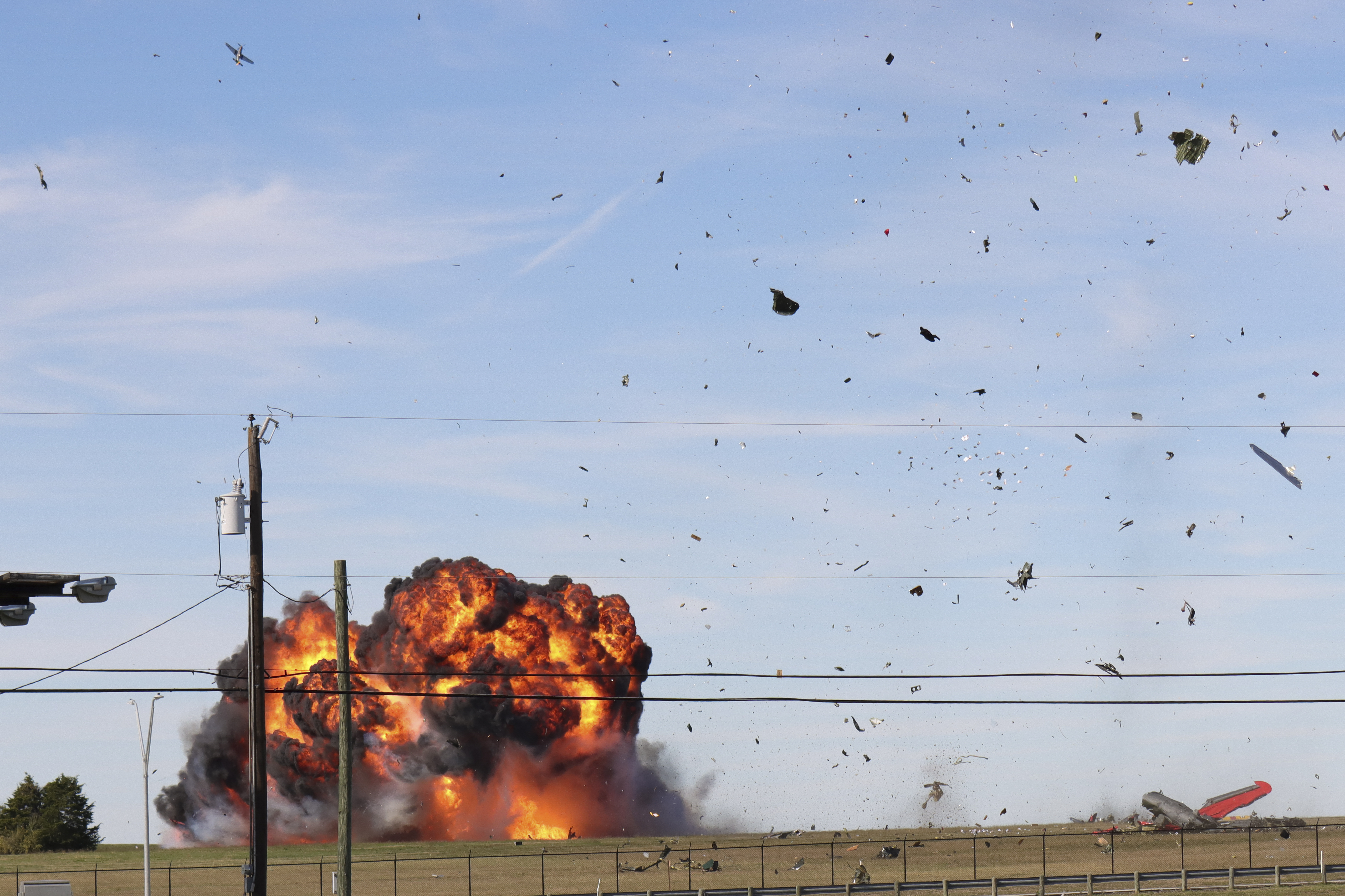 The scene during the airshow at Dallas Executive Airport on Saturday 