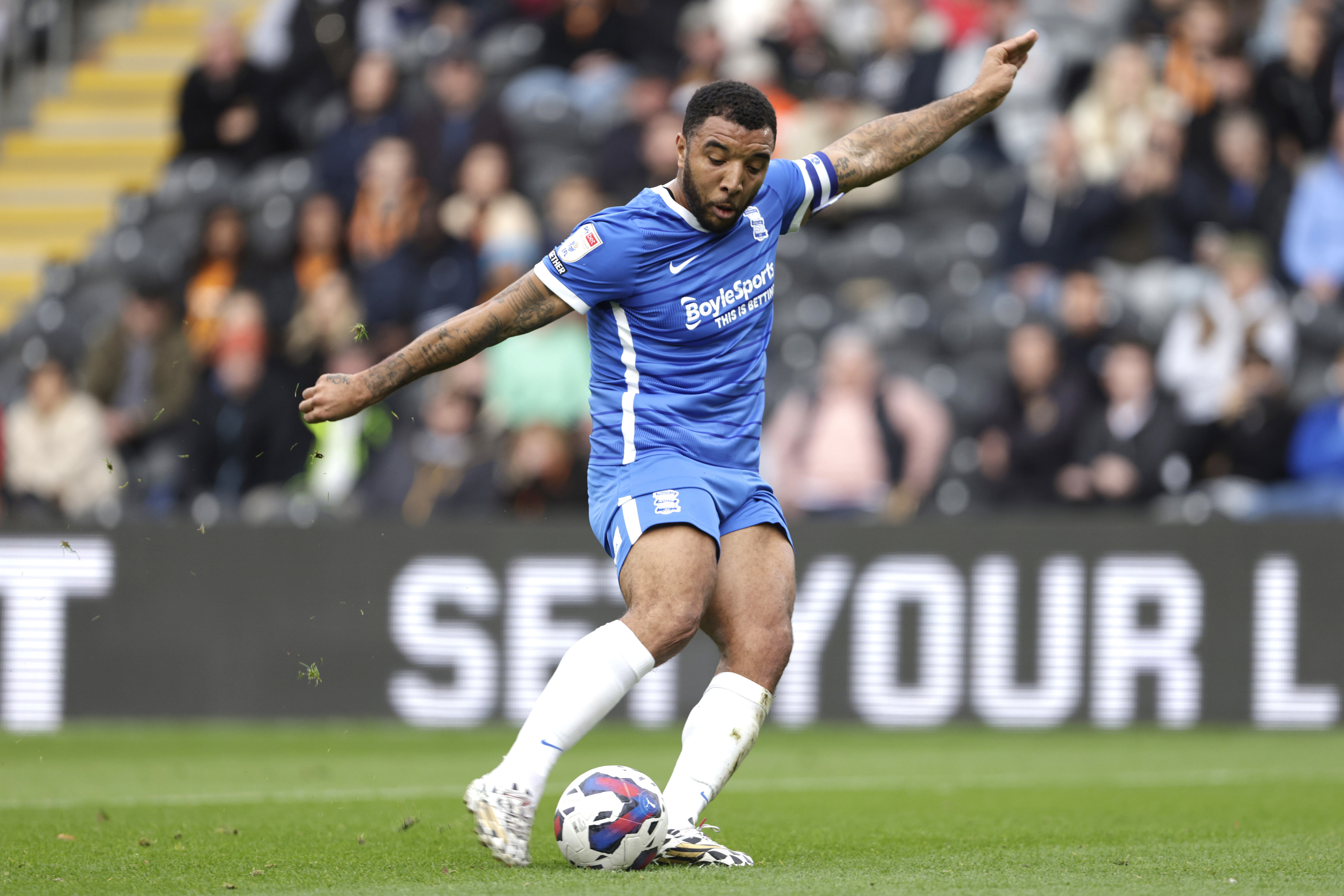 Birmingham City's Troy Deeney during a match in October 