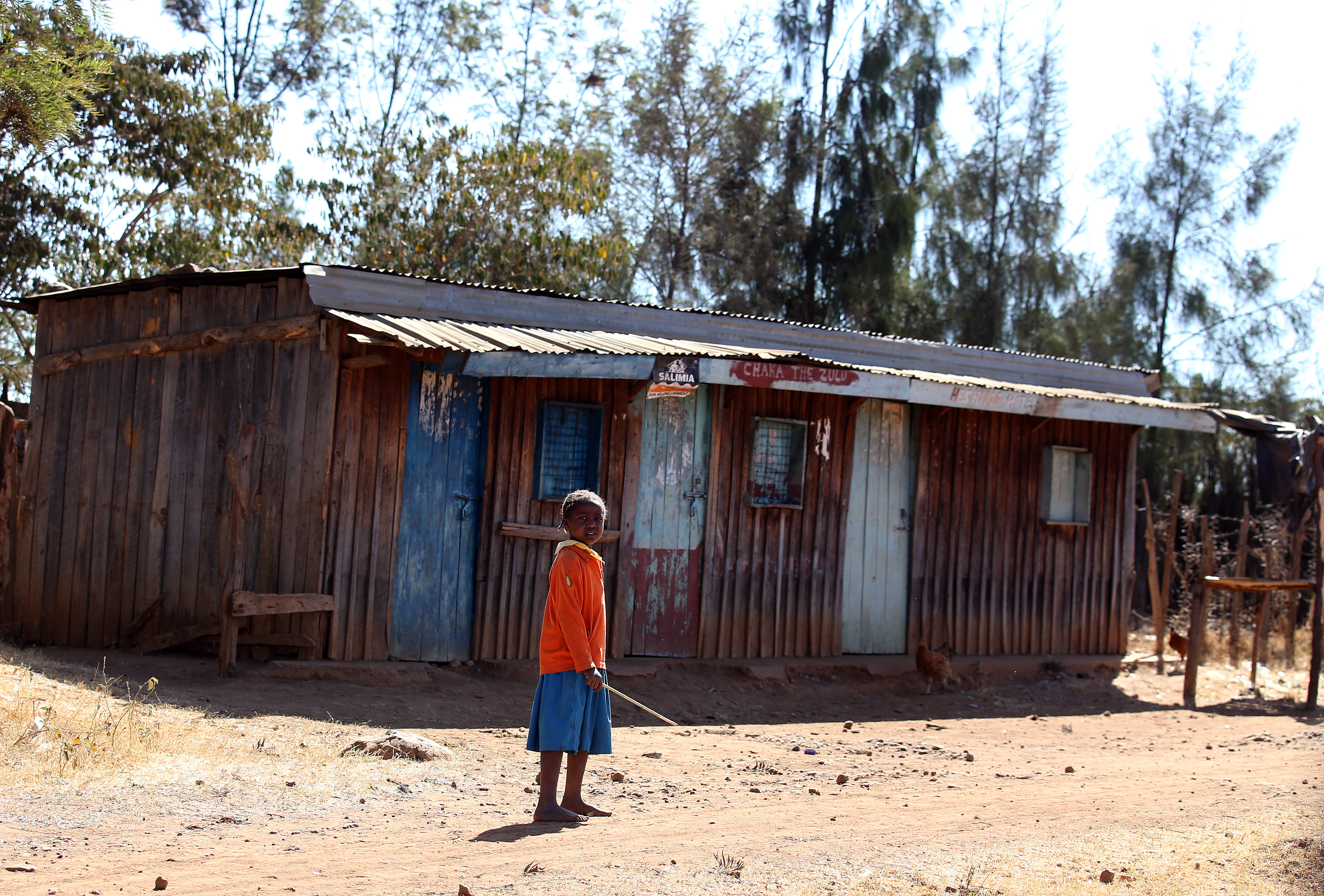 Young villager in Kenya