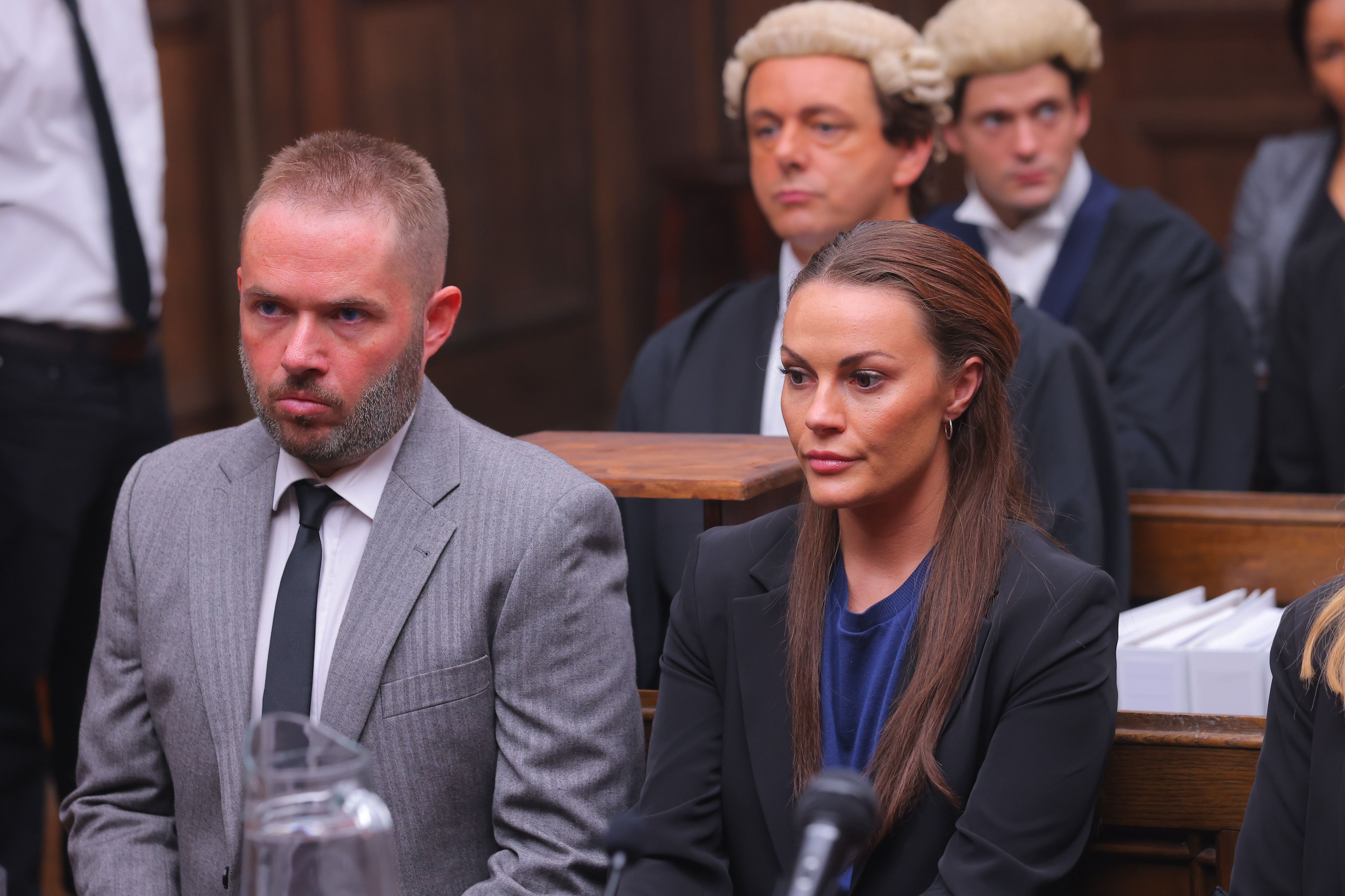 Vardy V Rooney: A Courtroom Drama - Wayne Rooney (DION LLYOYD) and Coleen Rooney (CHANEL CRESSWELL) Rebekah Vardy (NATALIA TENA) is represented by Hugh Tomlinson QC (SIMON COURY) V's Coleen Rooney (CHANEL CRESSWELL) represented by David Sherborne QC (MICHAEL SHEEN)
