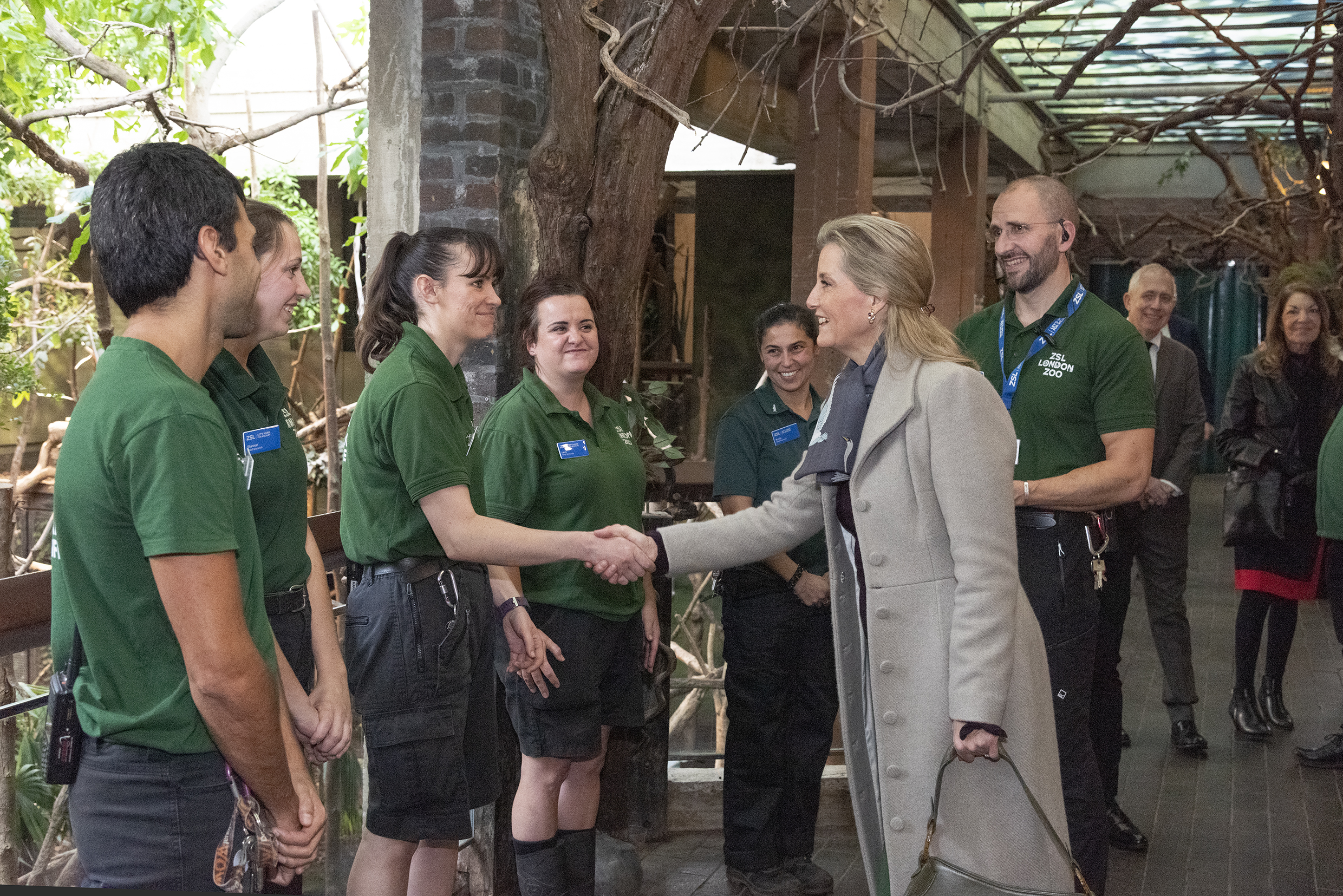 She also met zookeepers (ZSL)
