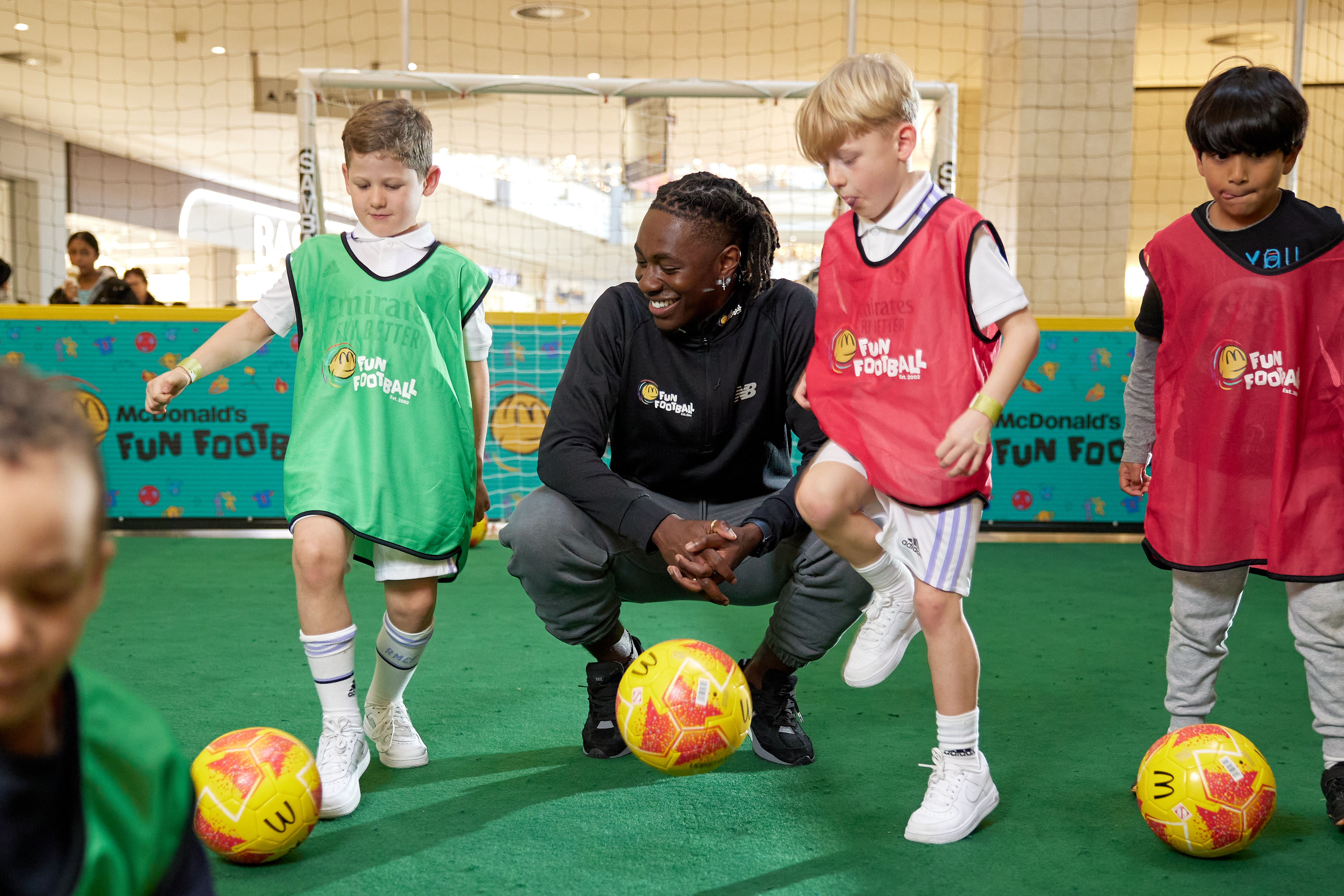 Ebere Eze at McDonald's Fun Football Session in Bluewater