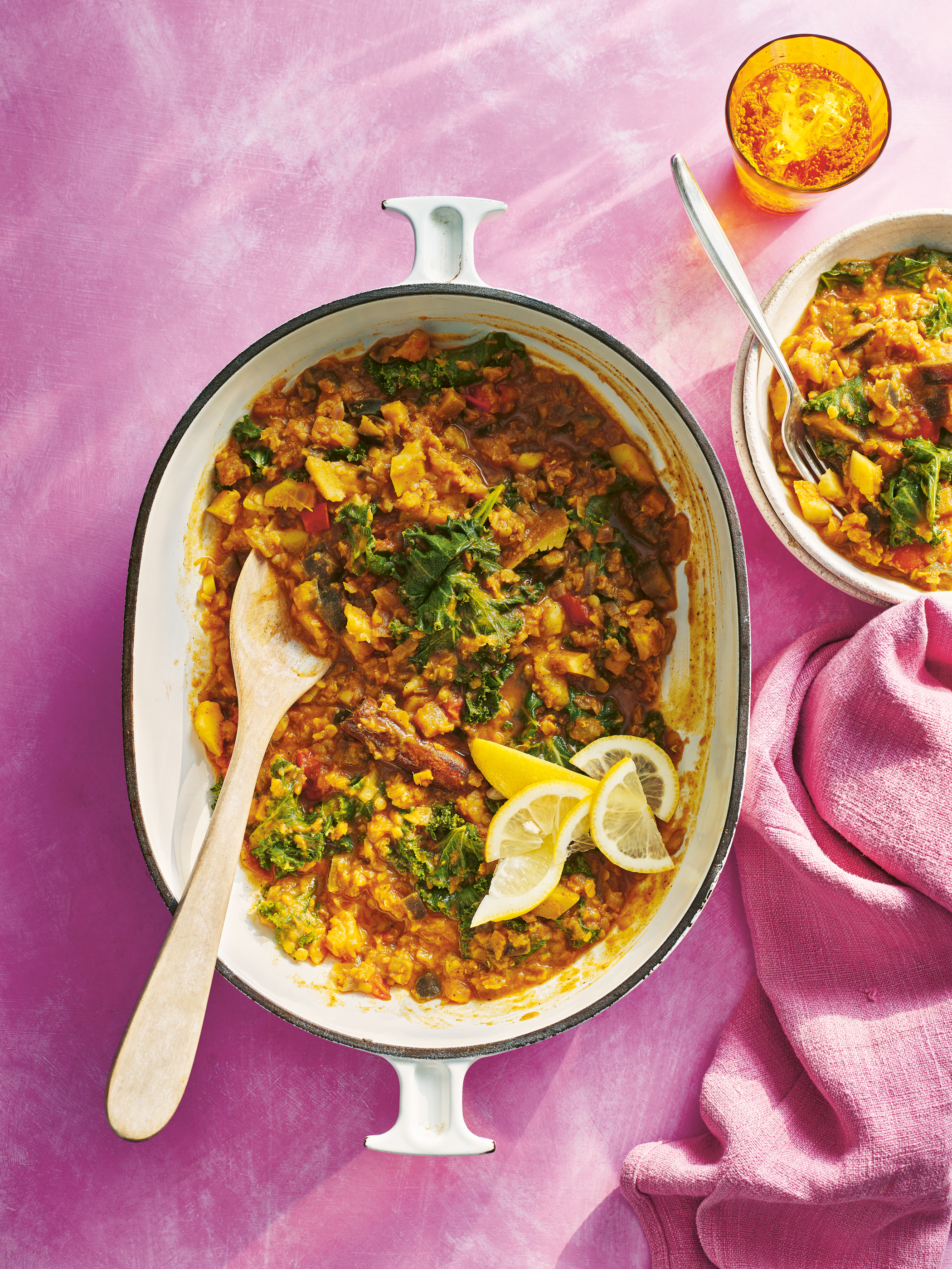 Aubergine dhansak