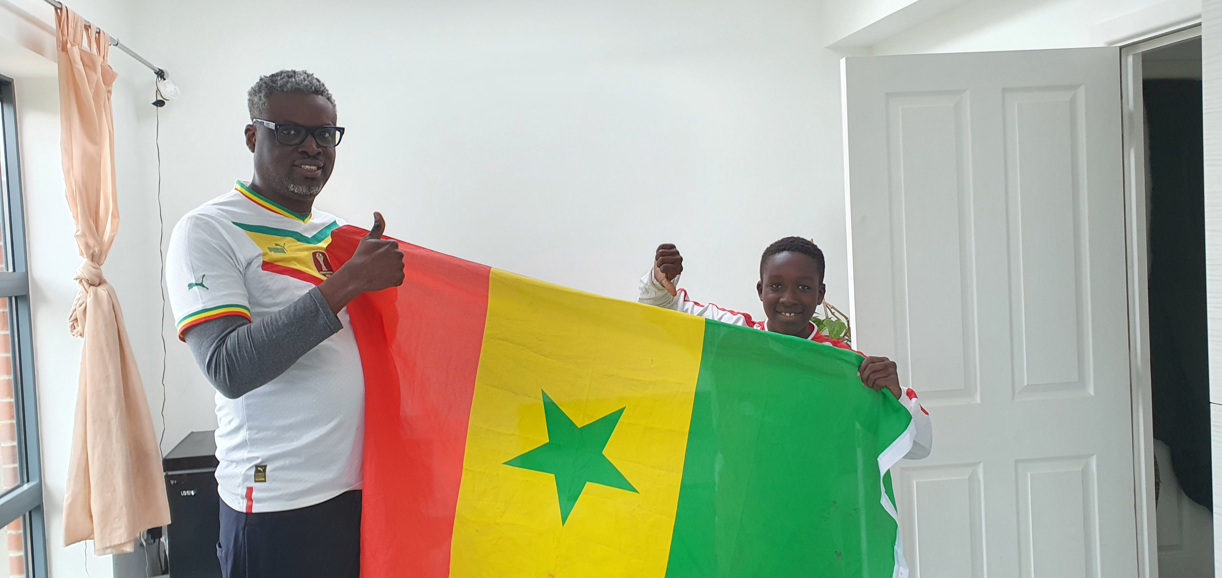 Aziz Ndiaye and son Jules