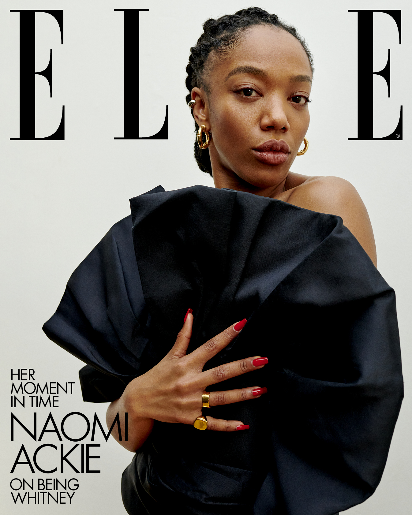 Naomi Ackie speaks to Elle UK for her Whitney Houston biopic I Wanna Dance With Somebody (ELLE UK / Ekua King)