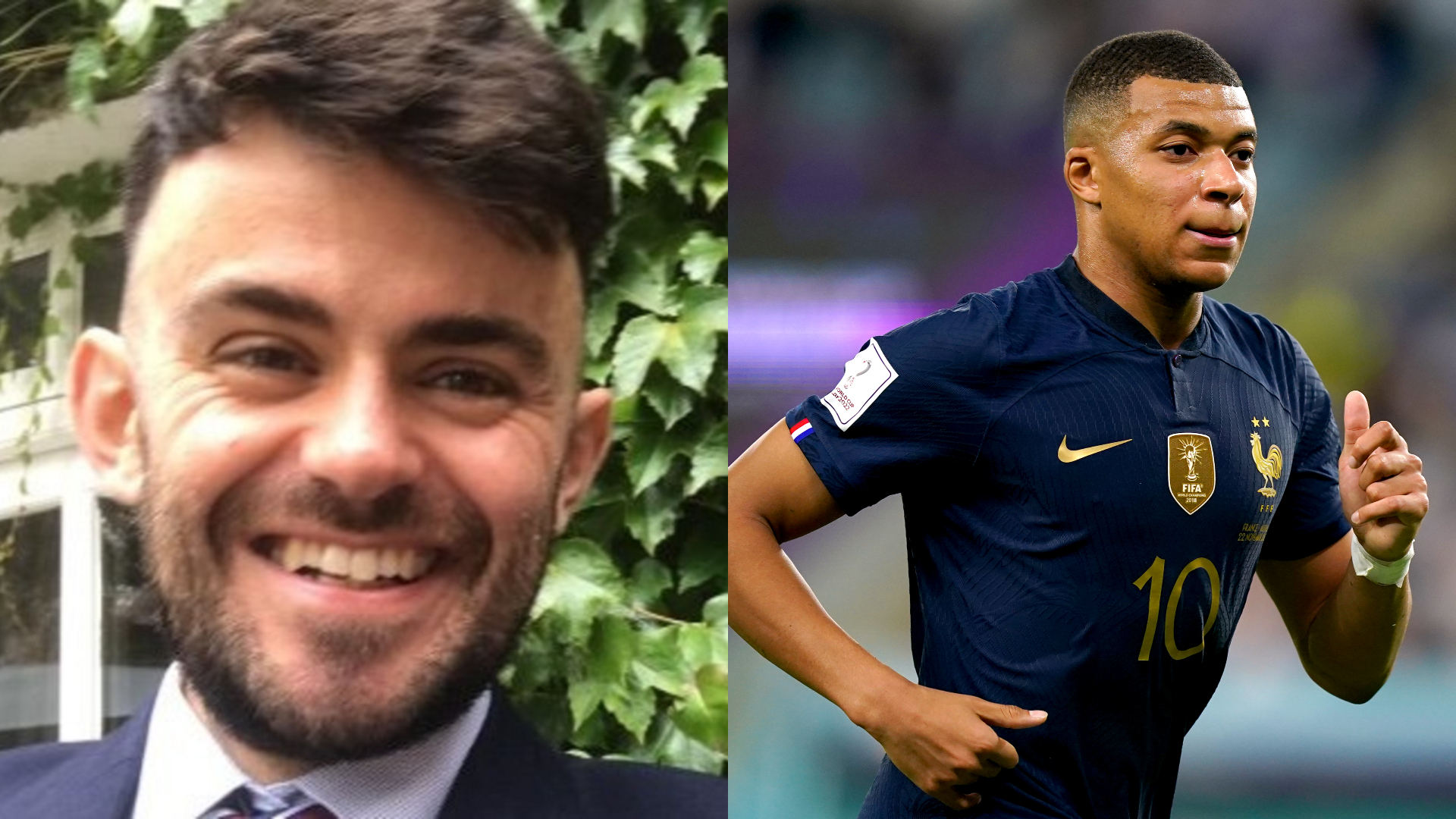 Tom Thewlis (left) has been emailed by his French uncle this week about Kylian Mbappe