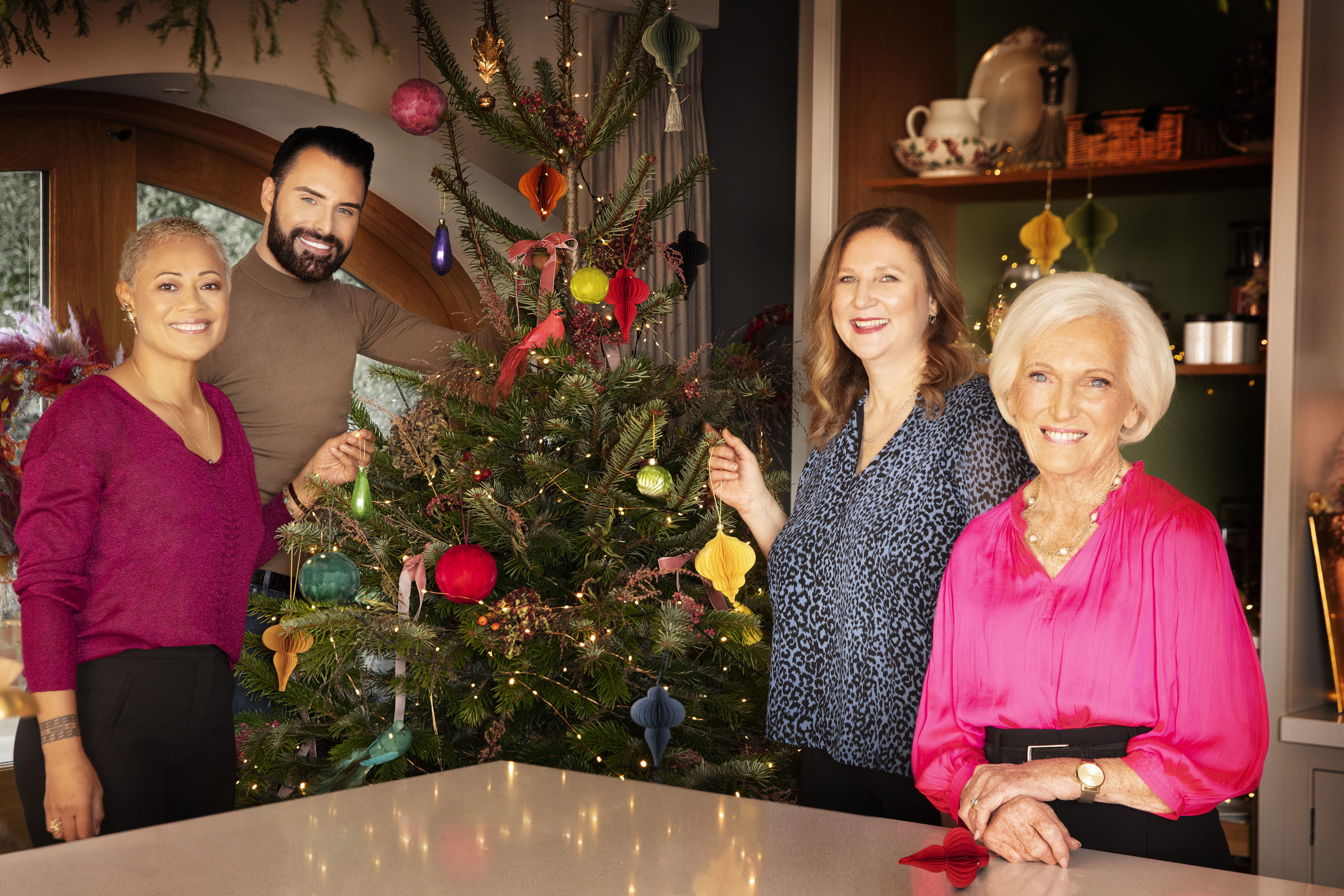 Monica Galetti, Rylan Clark, Angela Hartnett and Dame Mary Berry 