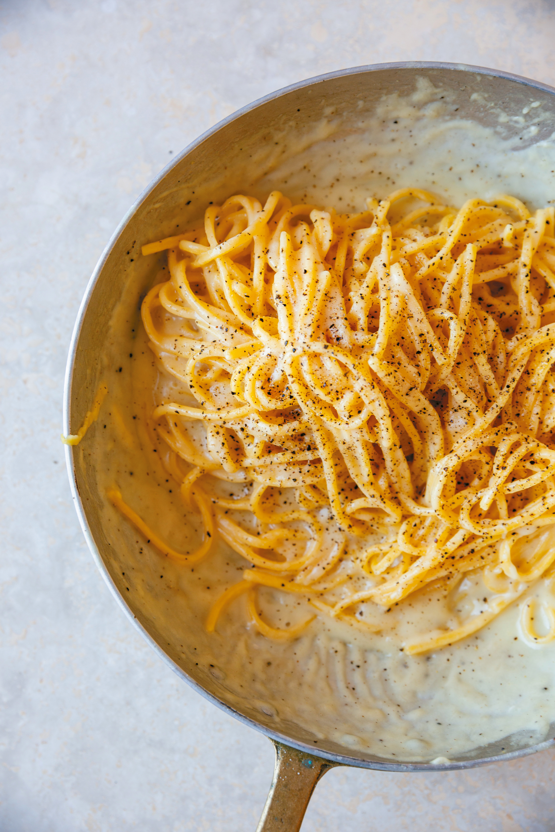 Tonnarelli cacio e pepe from The Pasta Queen