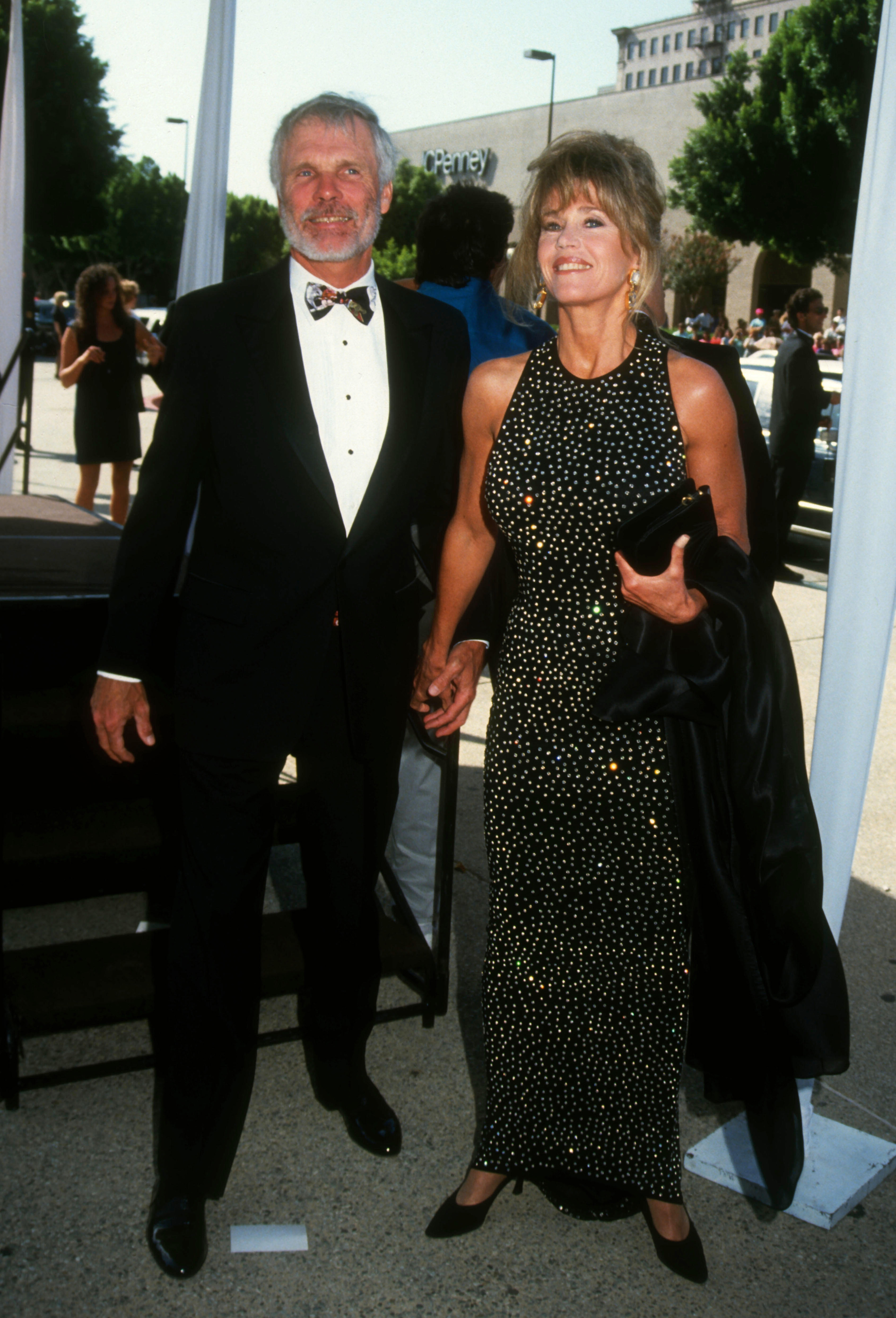 Ted Turner and Jane Fonda attend the 44th Annual Primetime Emmy Awards