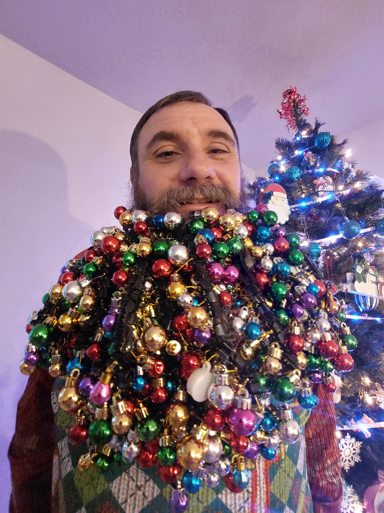 ‘the Glory Is Worth It Says World Record Holder For Most Baubles In Beard Express And Star 