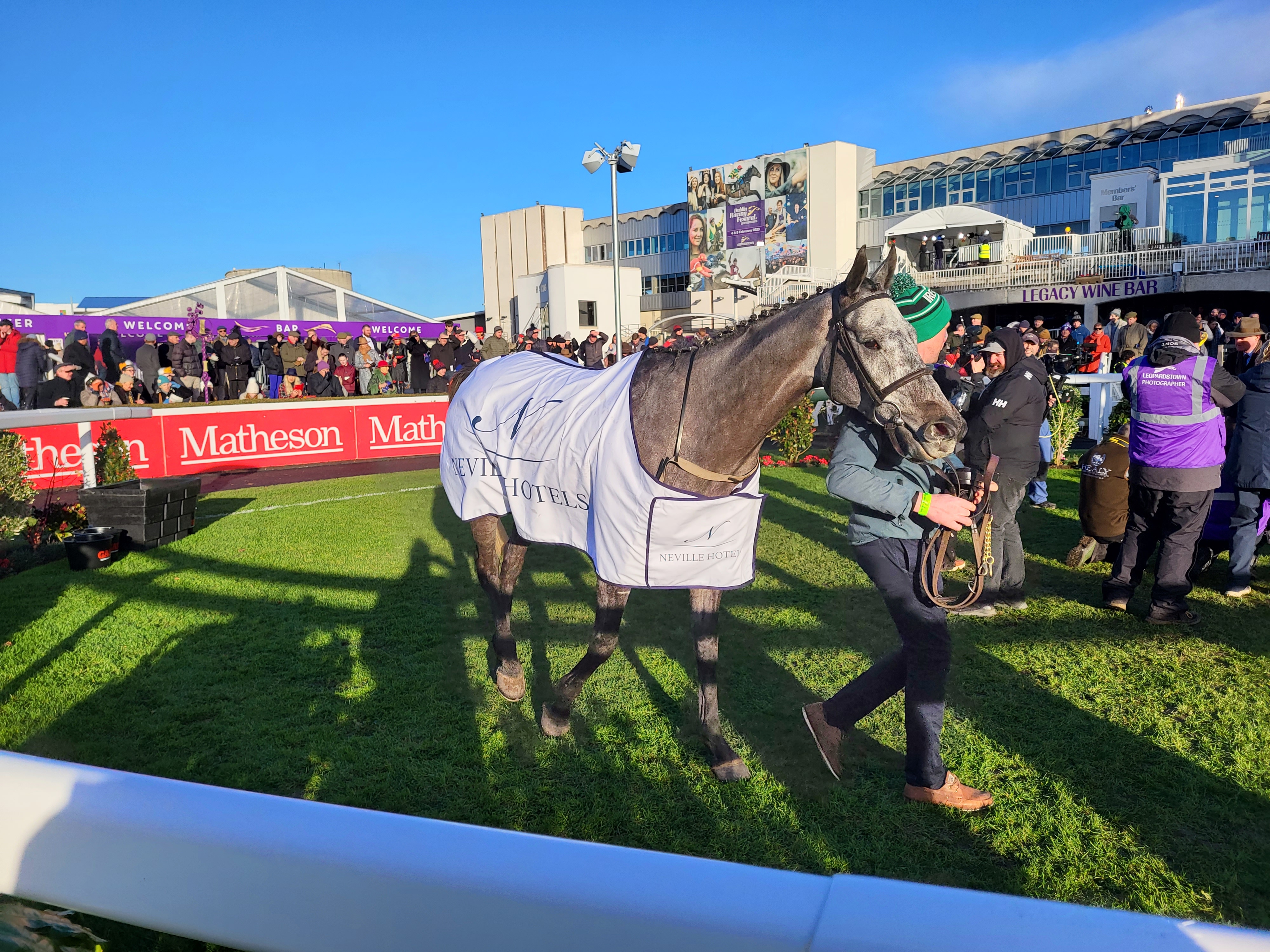 Gaillard Du Mesnil after winning at Leopardstown