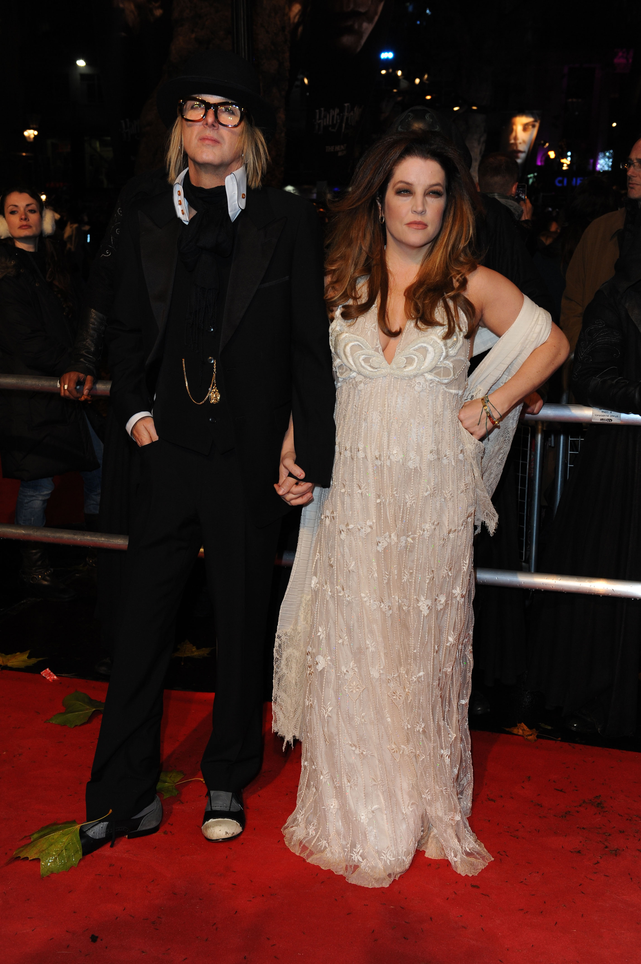 Michael Lockwood and Lisa Marie Presley on the red carpet in 2010