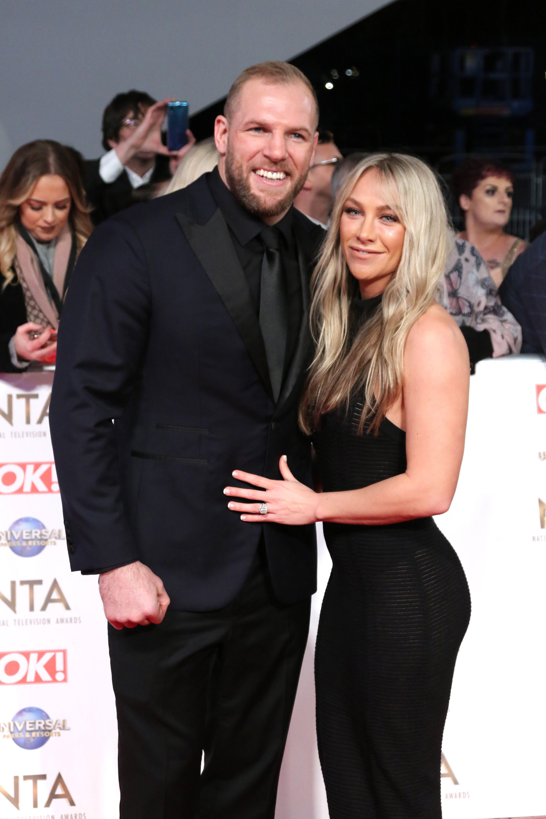 New parent James Haskell with Chloe