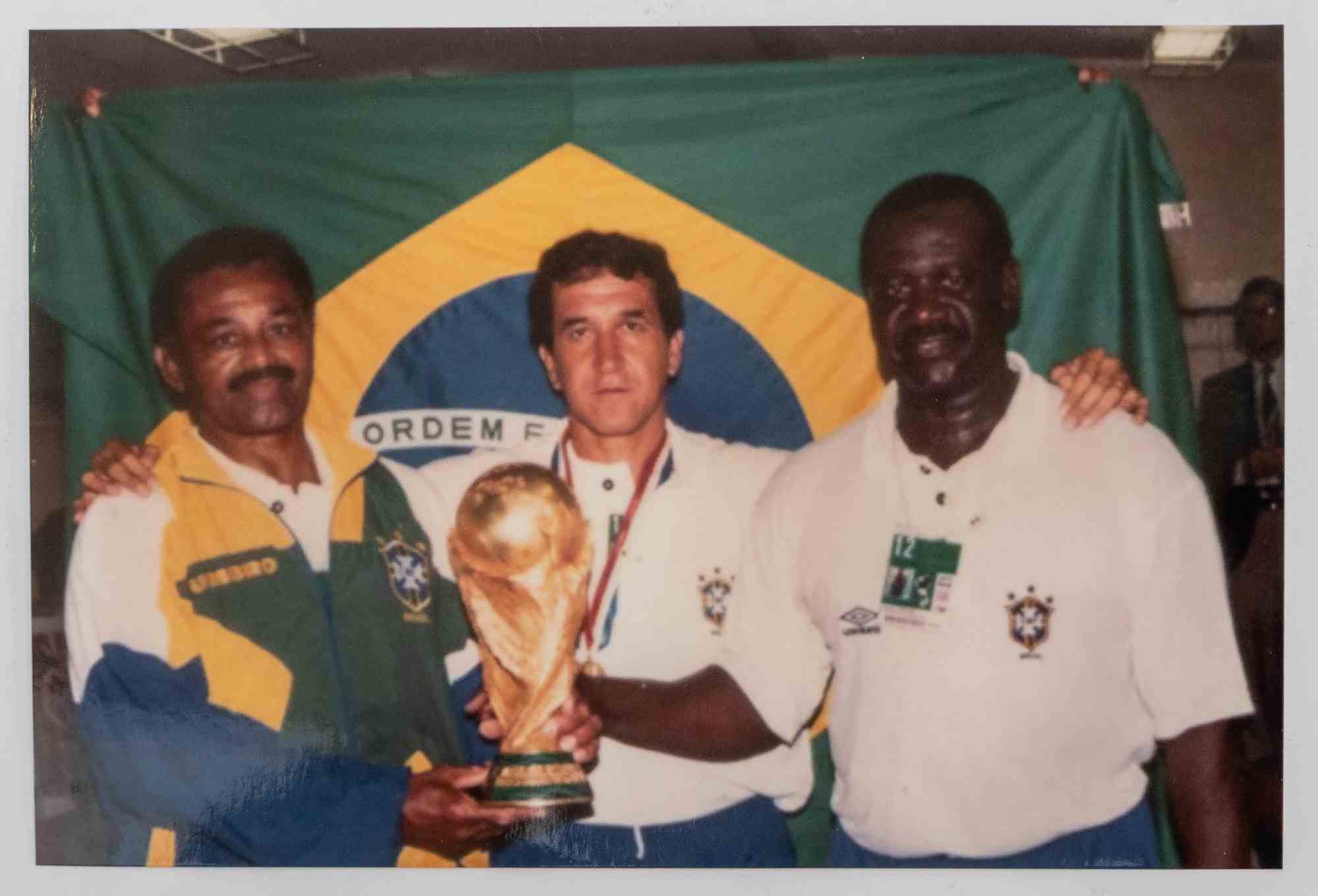 Abilio Jose de Silva with other members of the Brazilian national team
