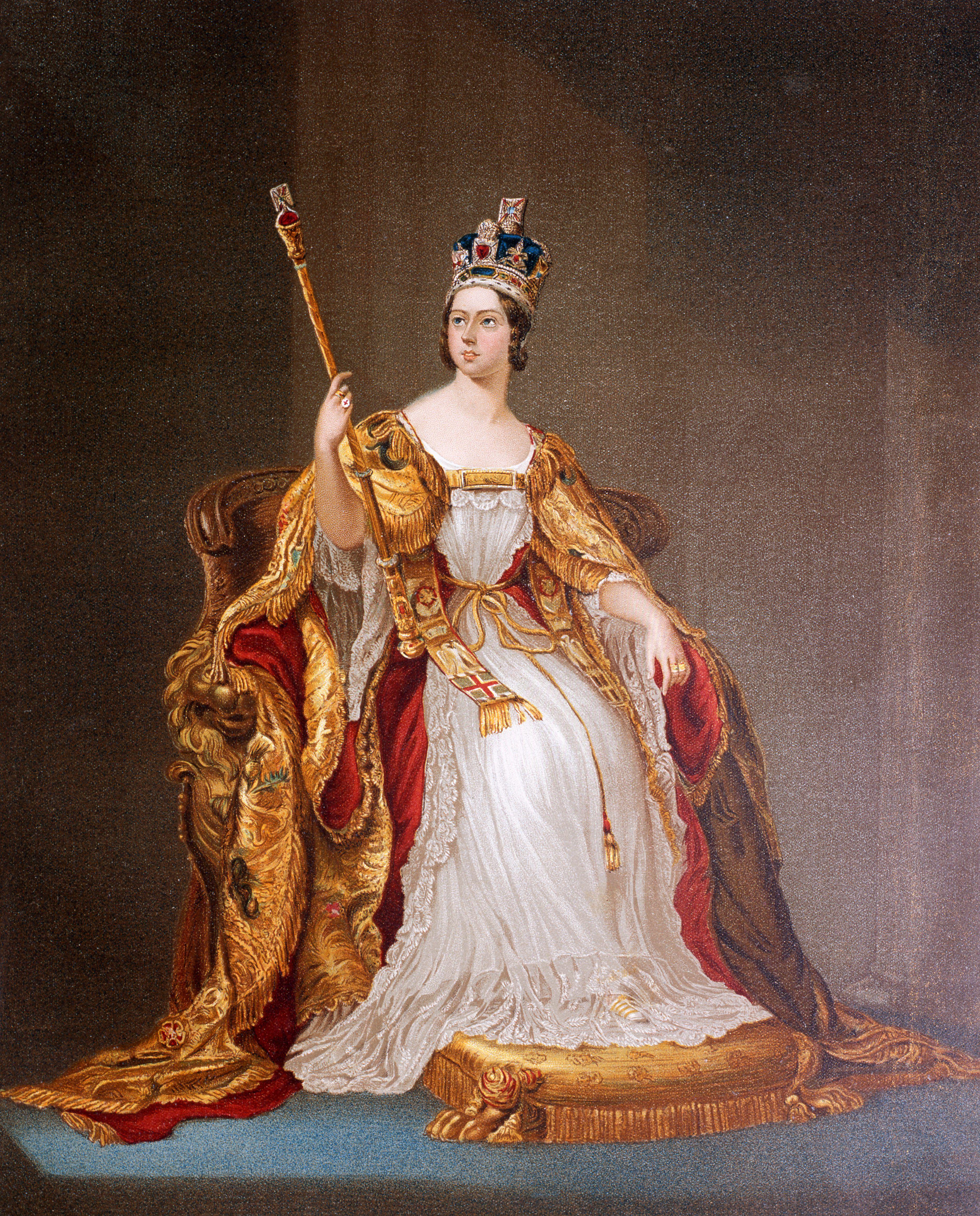 Queen Victoria in her coronation dress 