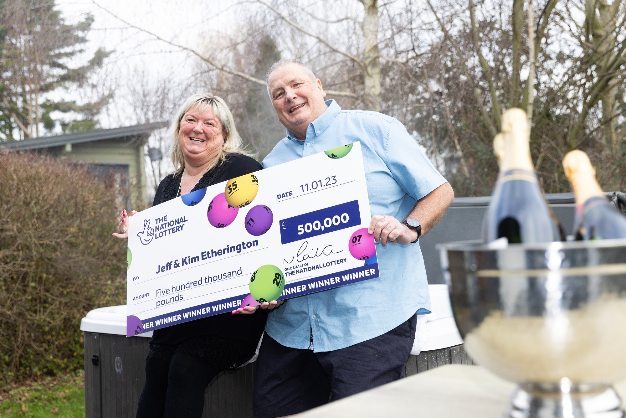 Mr Etherington bought his winning ticket after swapping to an early shift. (National Lottery/ PA)