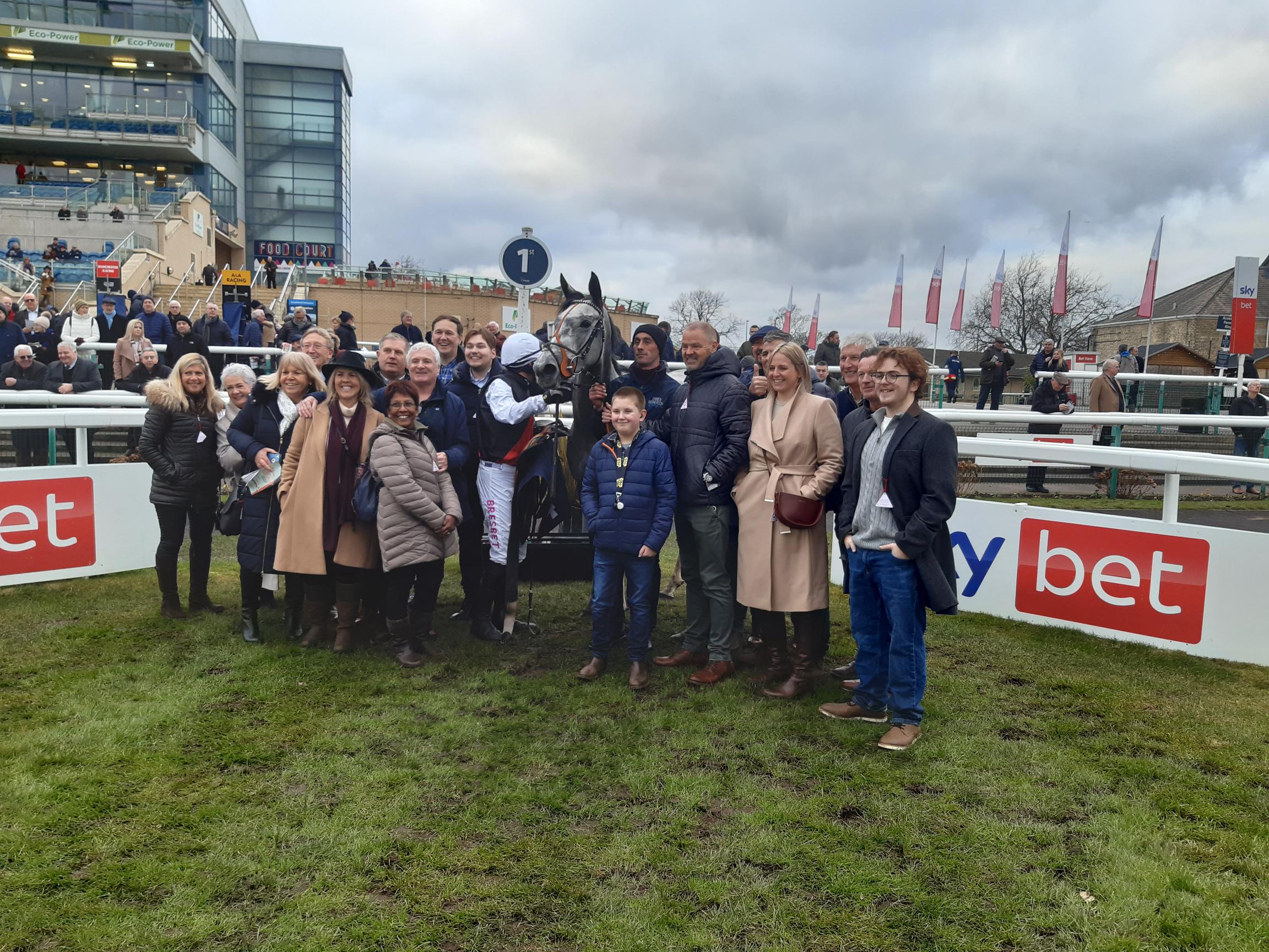 Greyval had lots of owners on course to cheer her home