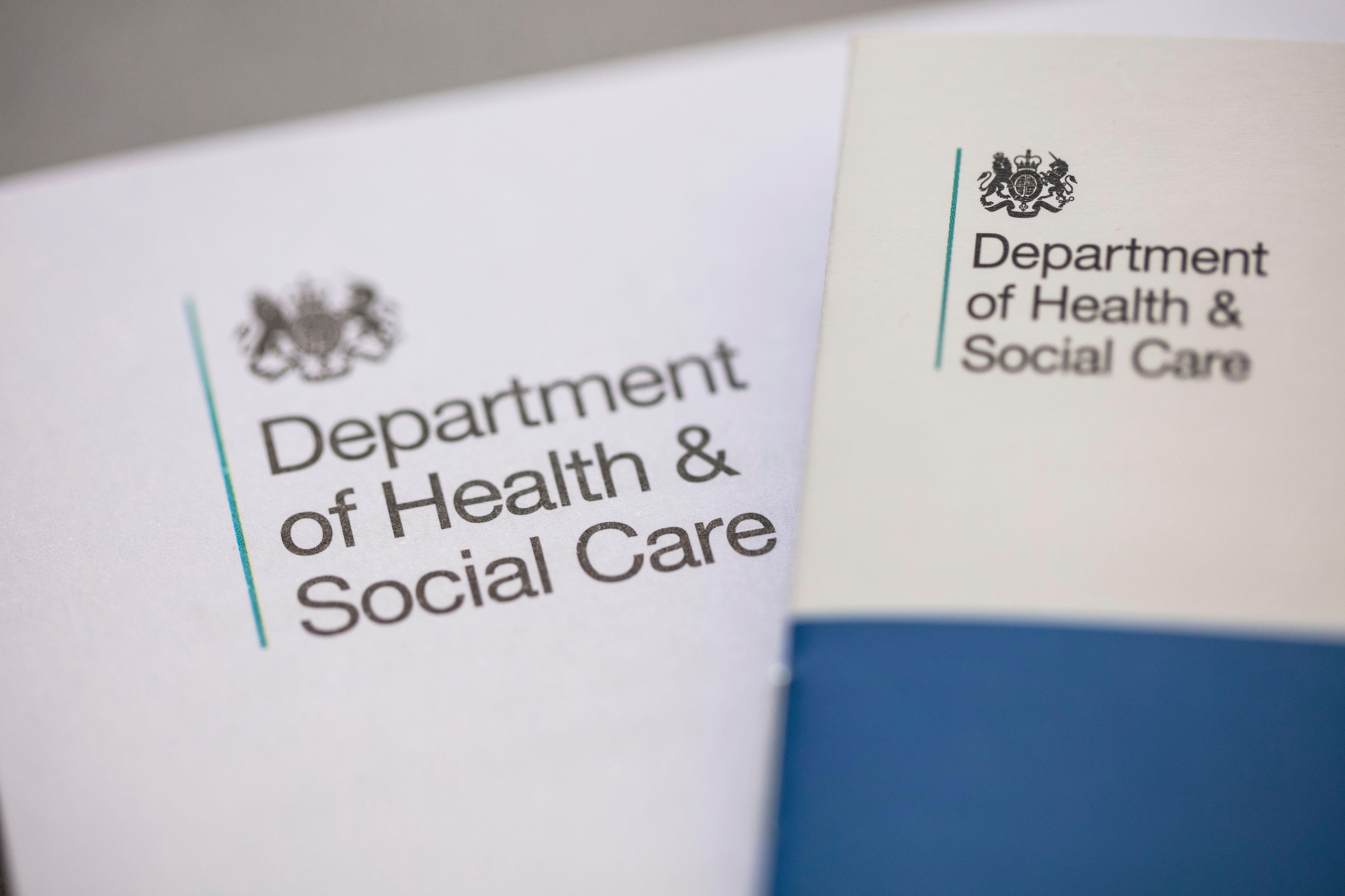 Department of Health and Social Care letter