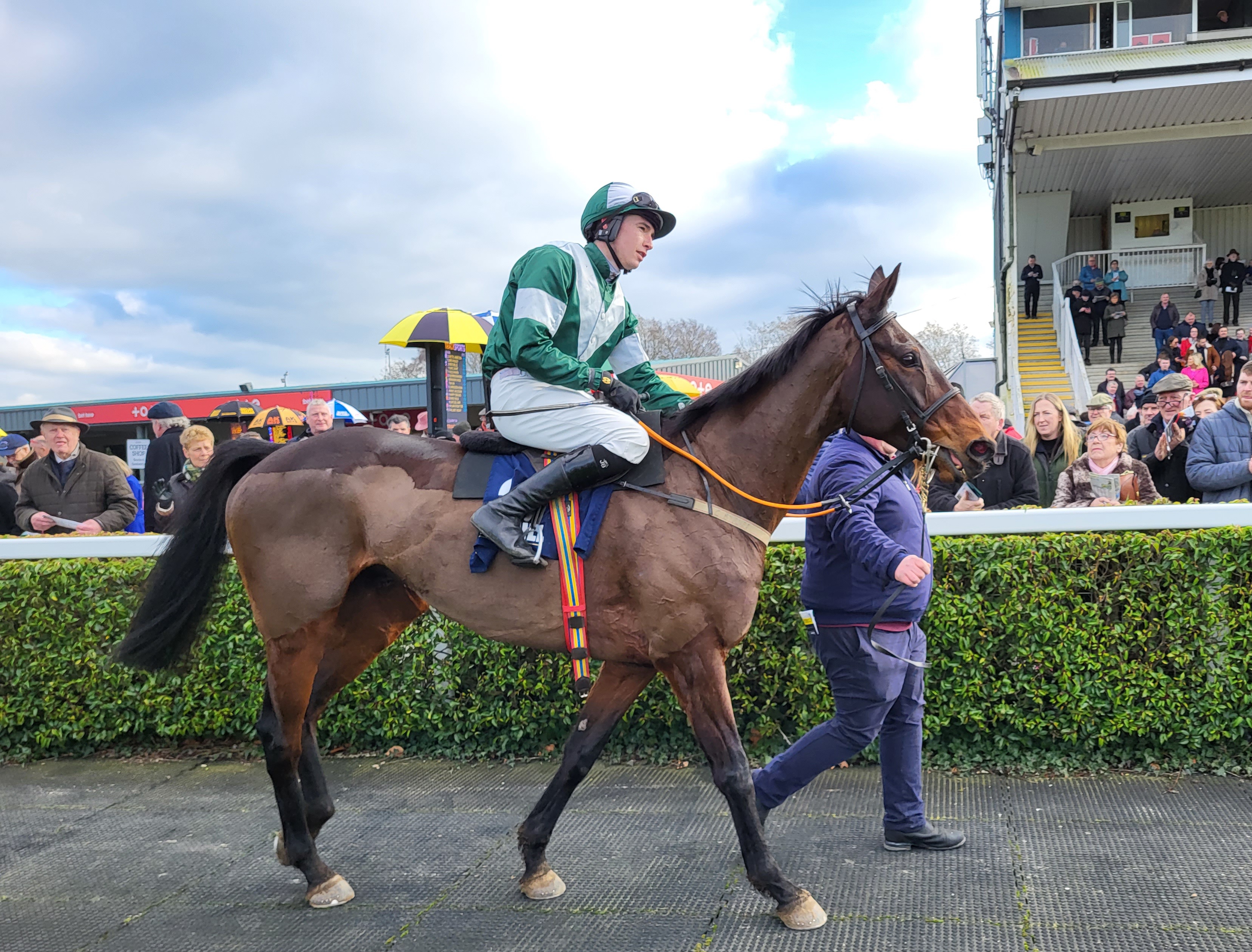 Blazing Khal after winning at Navan 