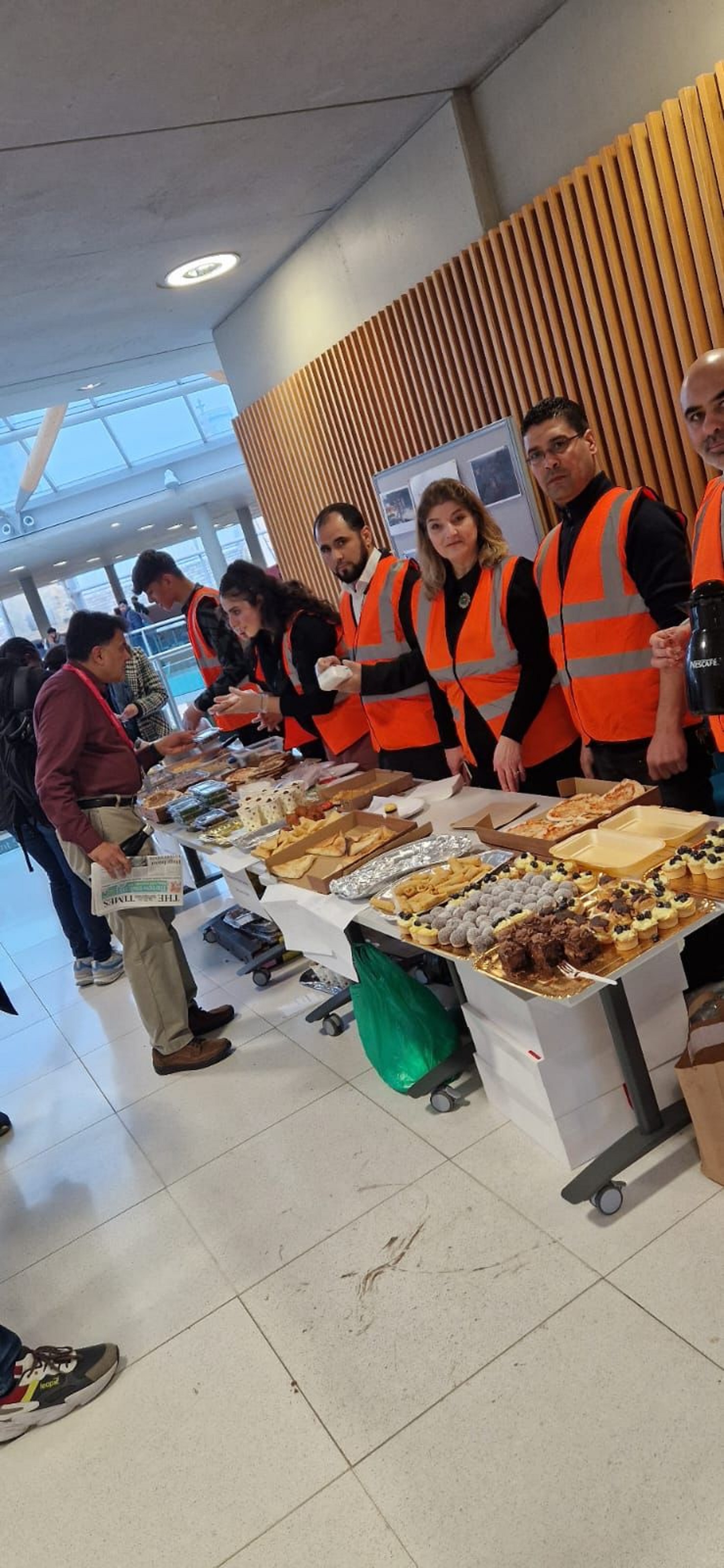 Lena Baurak, 57, from Nottingham, a board member at SCAN UK (Syrian Charities and Associations Network) at a fundraising event for Syrian earthquake victims