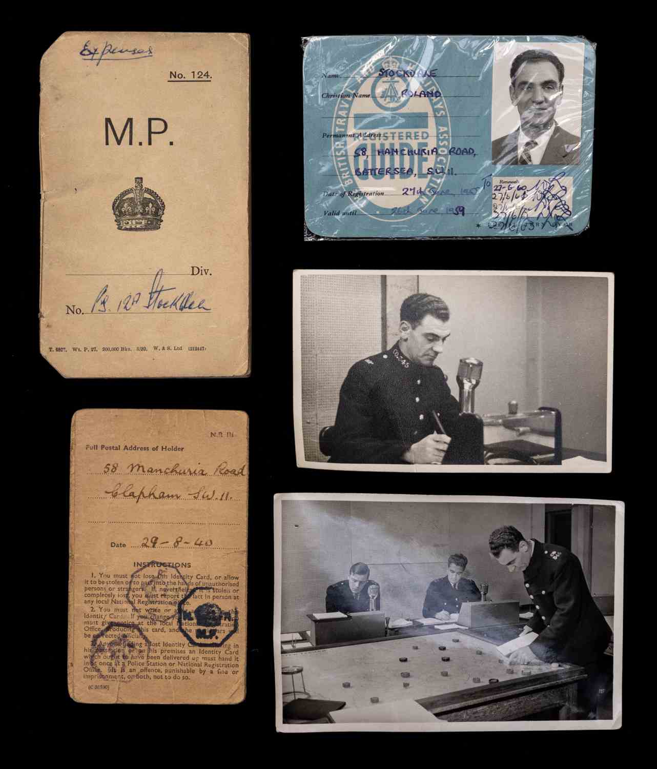Images of Mr Stockdale in the Information Room at Scotland Yard were also found (Mark Laban/Hansons Auctioneers/PA)
