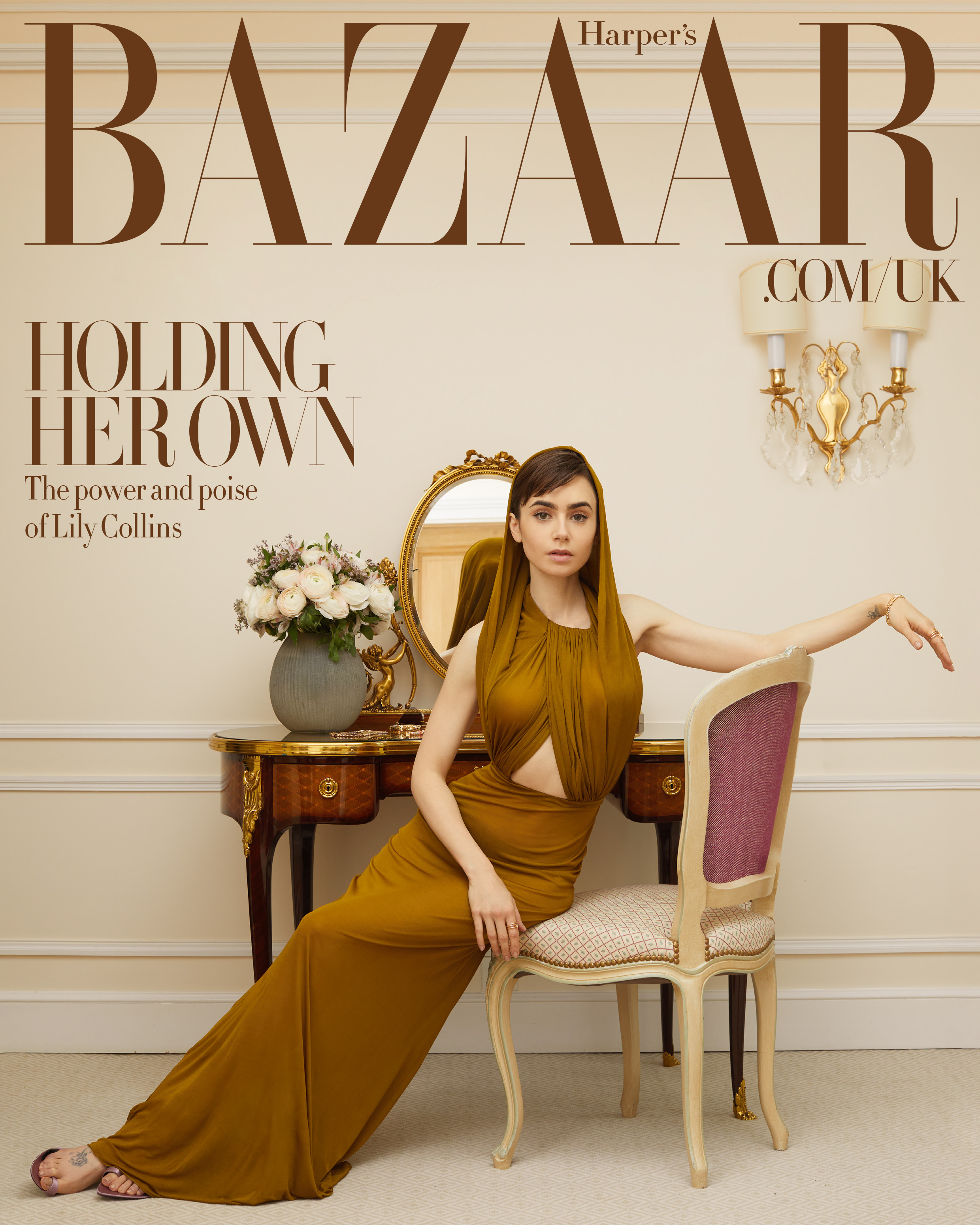 Harper's Bazaar - Lily Collins digital cover