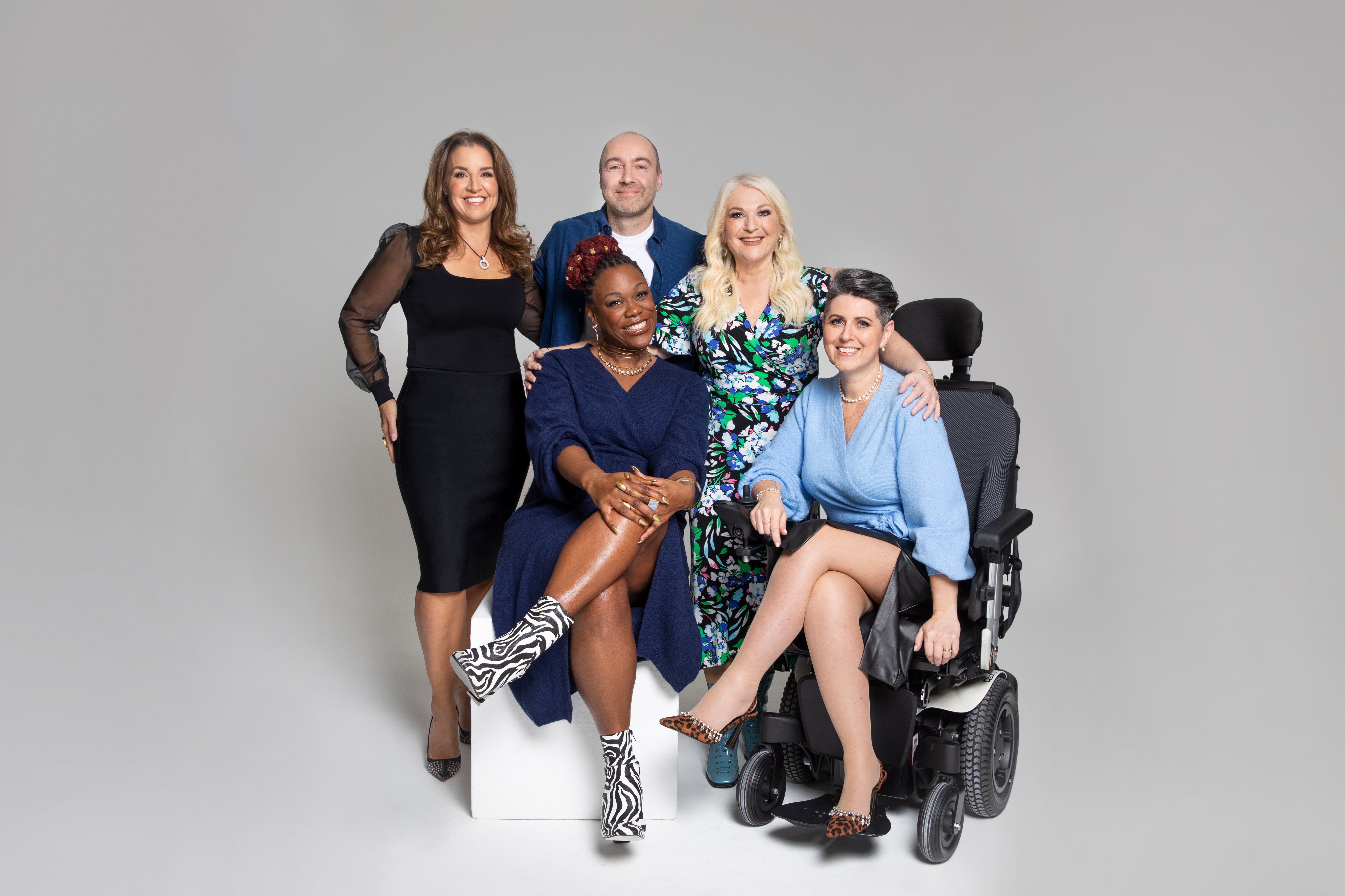 Vanessa Feltz with fellow judges on the Pour Moi Uplifting Women Awards 2023