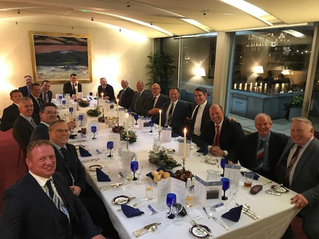 TOUR The 1988 squad at a 30-year reunion dinner in Edinburgh