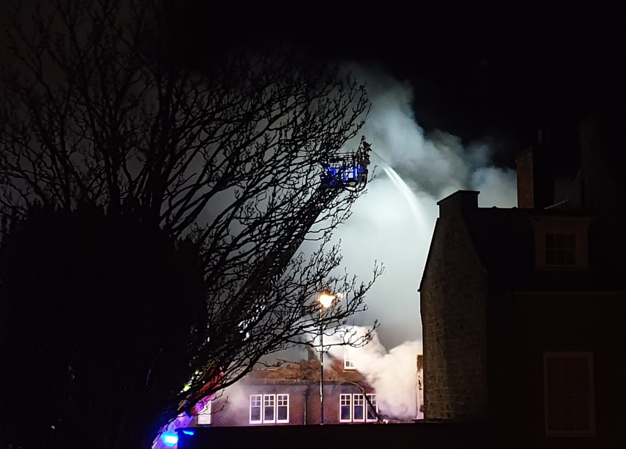 Fire has destroyed several buildings on North Street in Midhurst, West Sussex in the ealry hours of Thursday morning, March 16 2023 Photo credit: Hilton Holloway