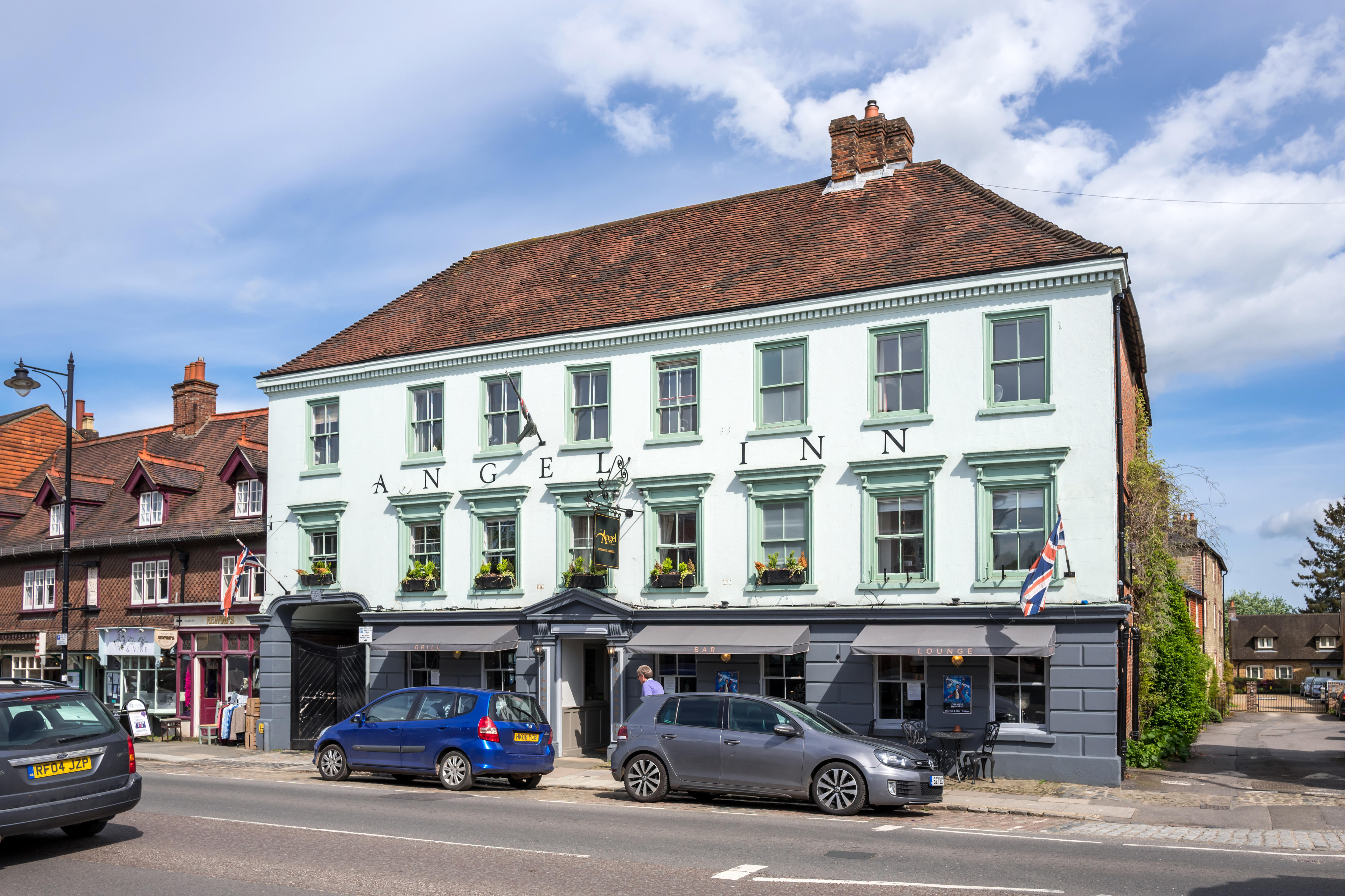 The Angel Inn stands in Midhurst's main street 