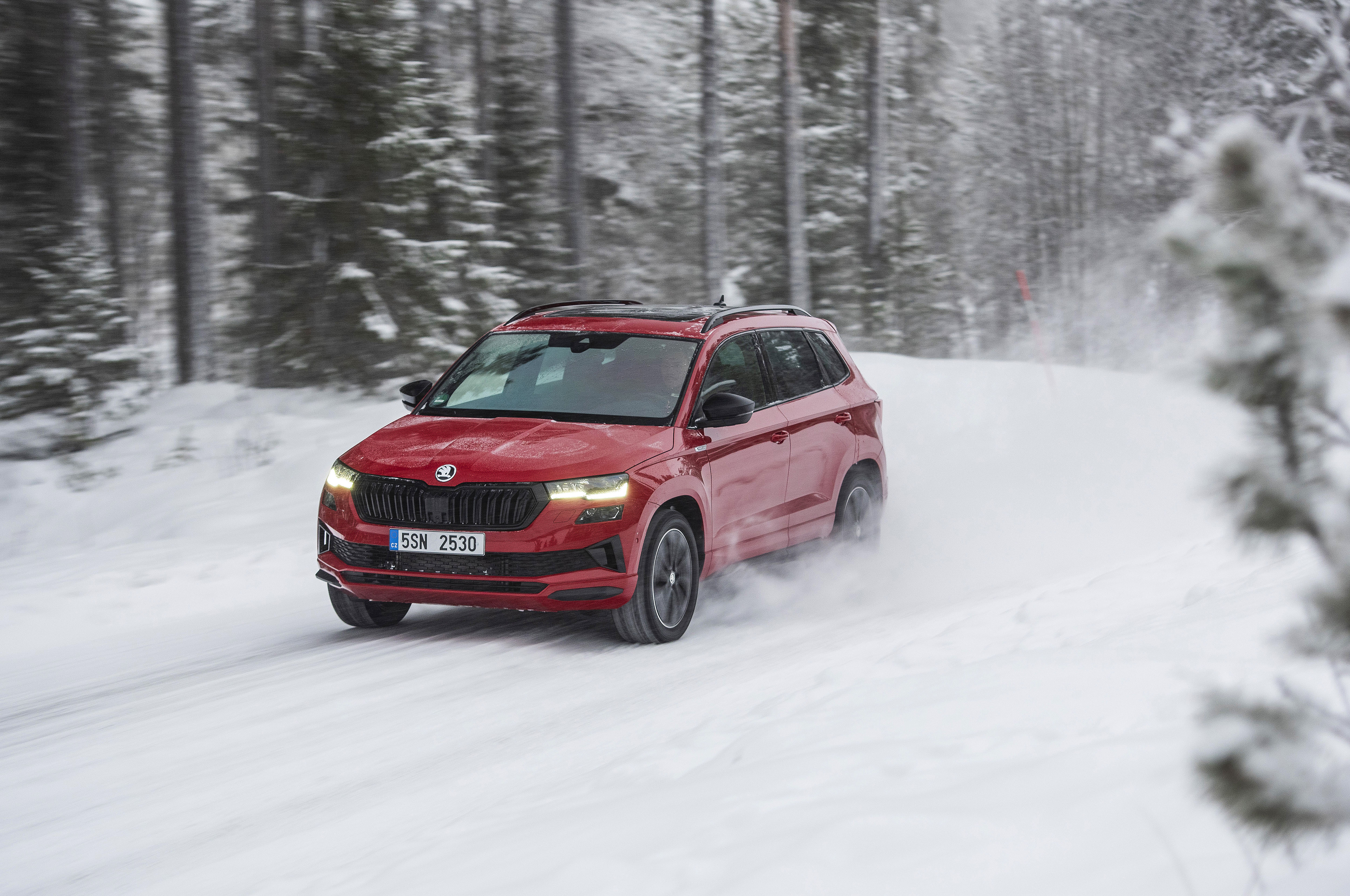 Skoda Snow Driving