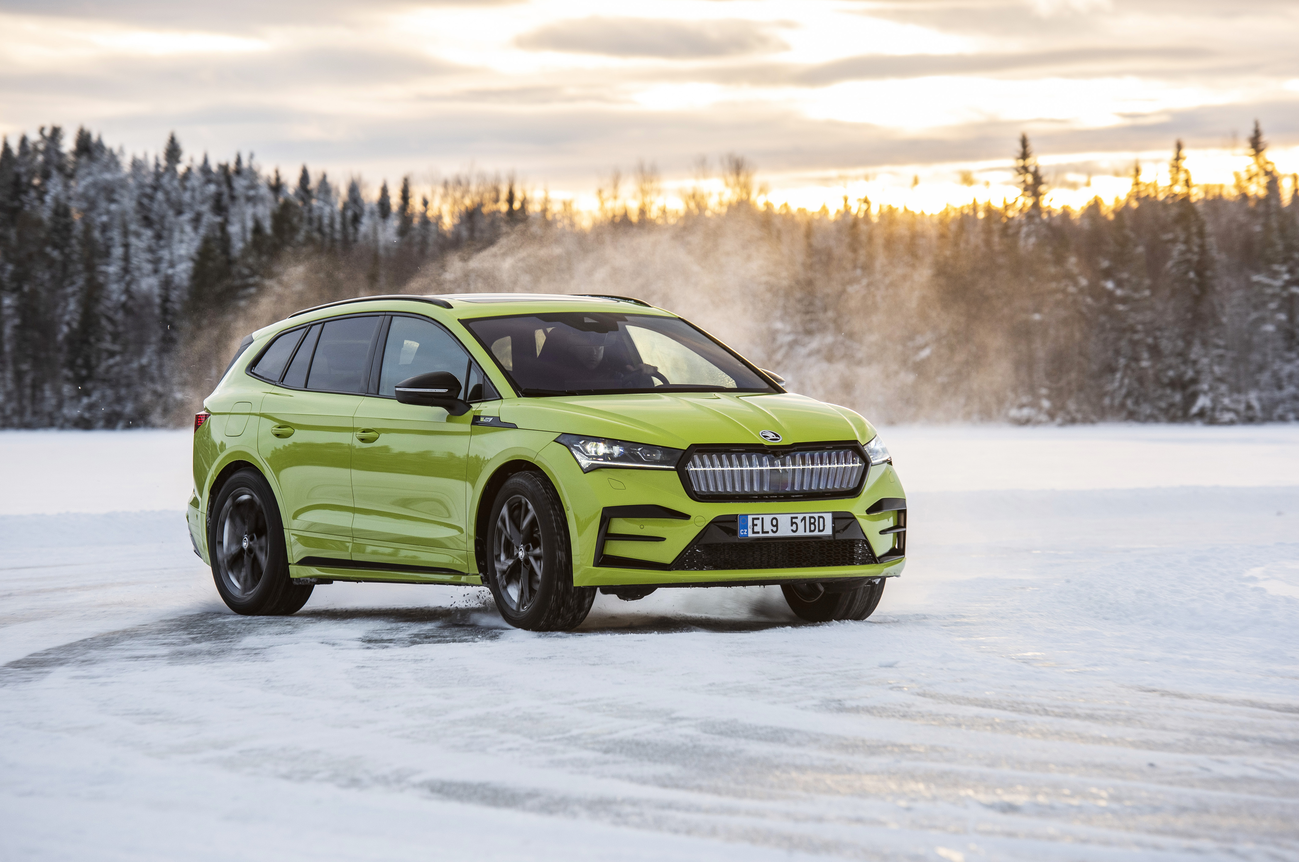 Skoda Snow Driving