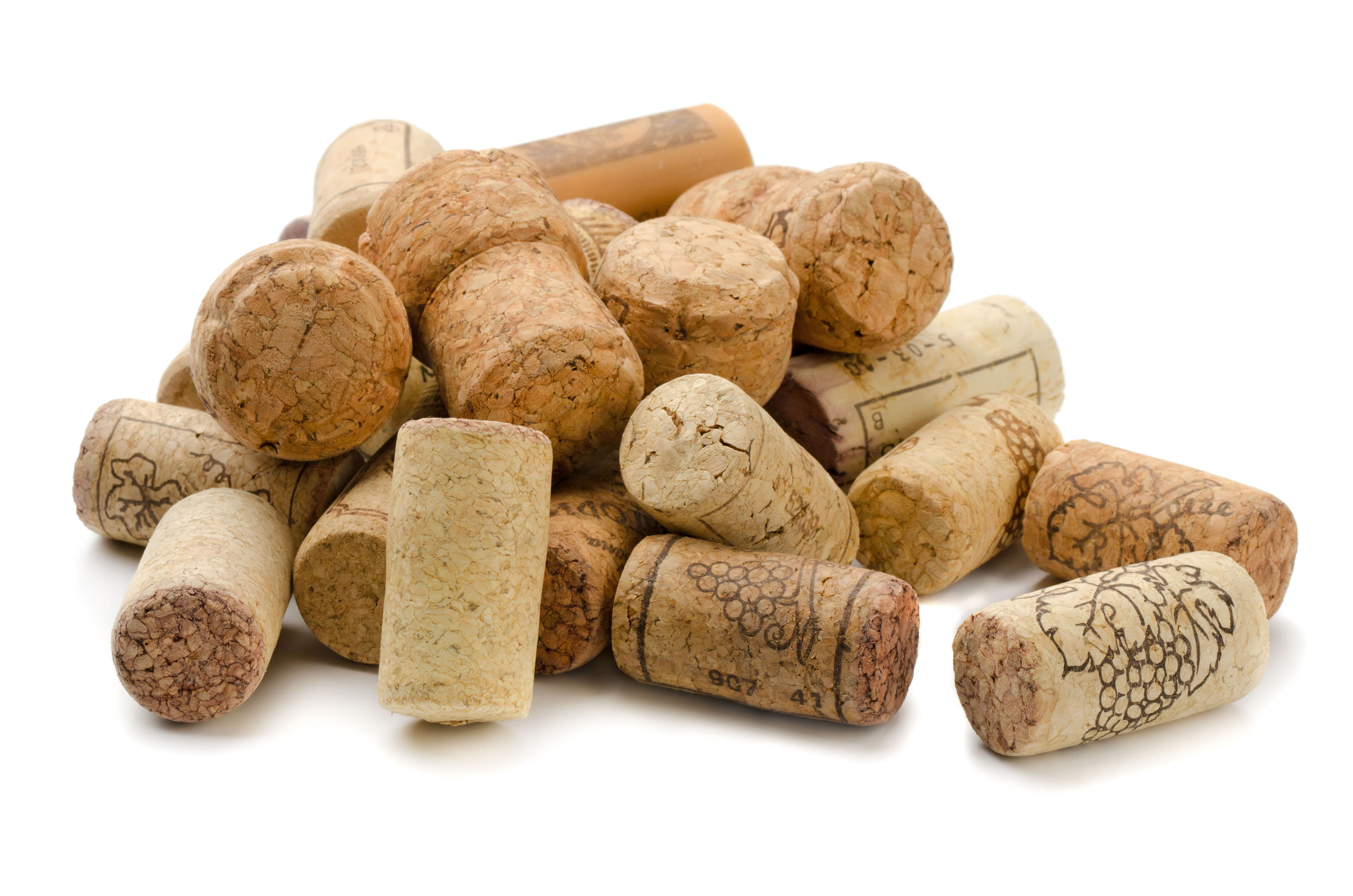 Stack of wine corks 