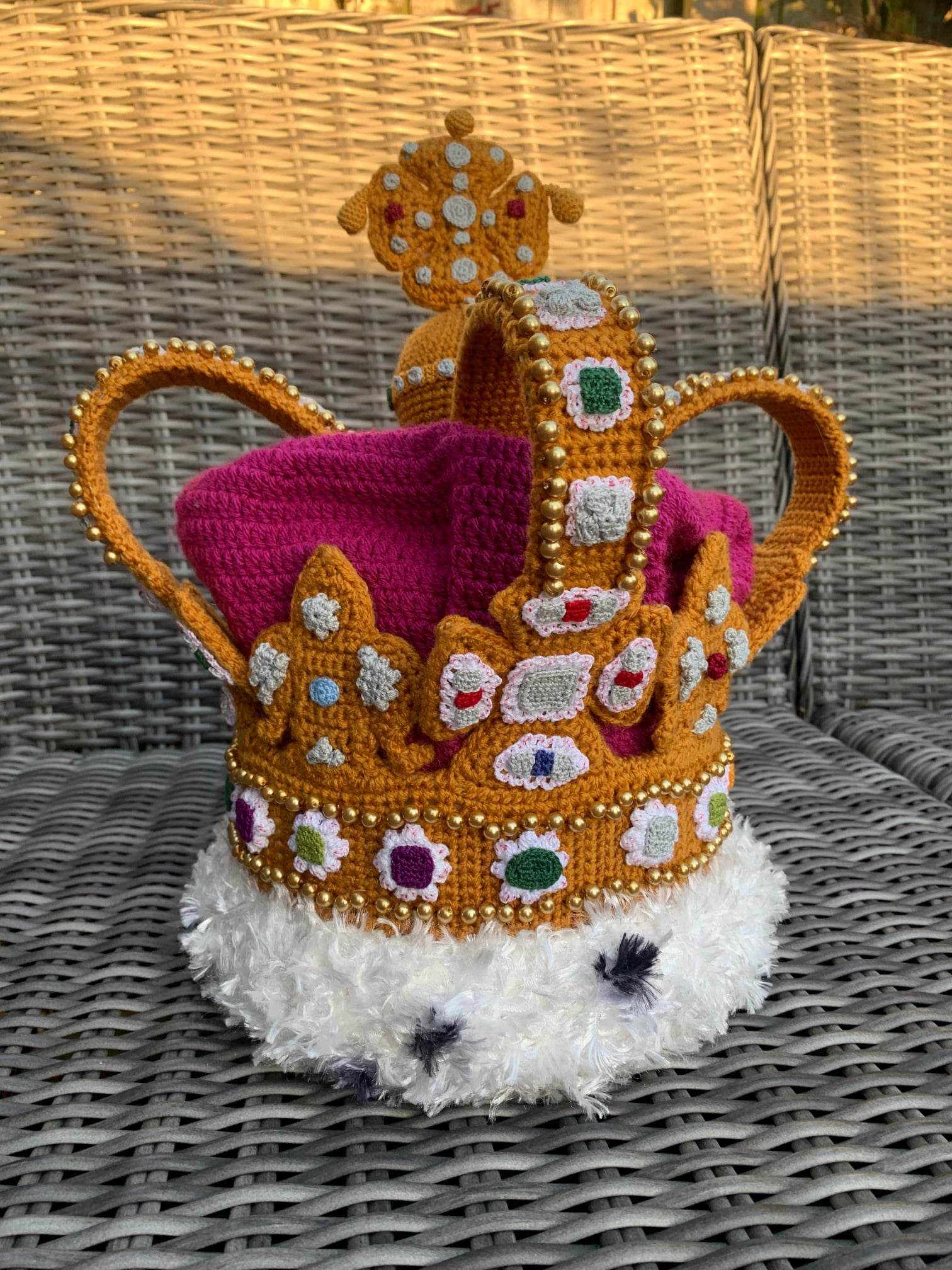 Crocheted crown