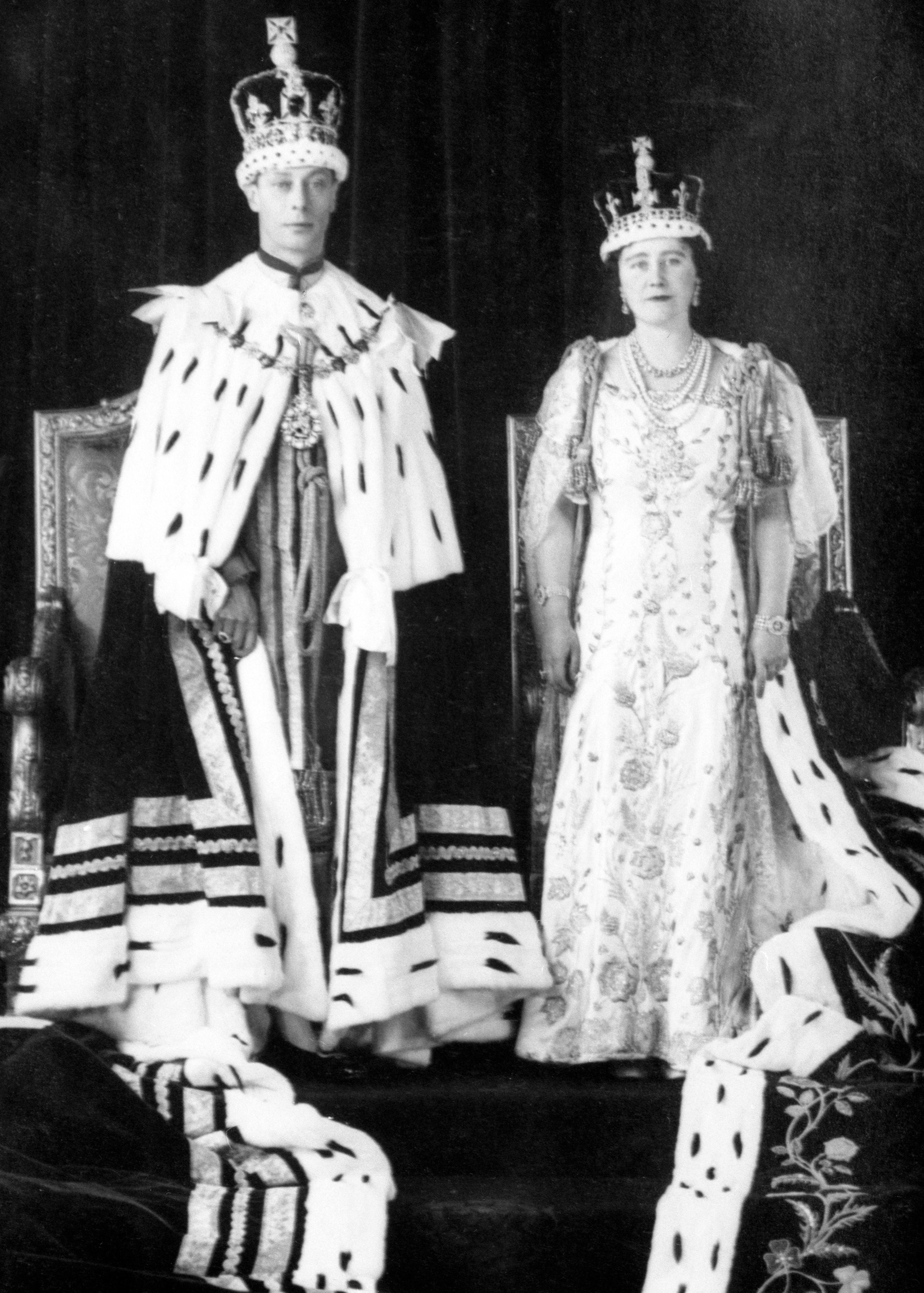 King George VI and his wife Queen Elizabeth