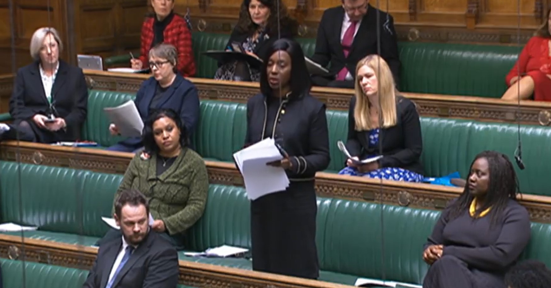 Labour MP Florence Eshalomi speaking in the Commons