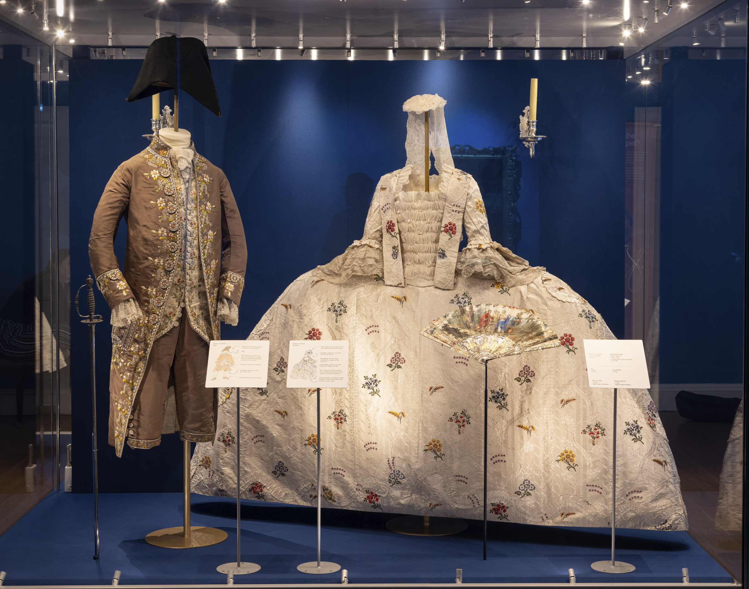 Elaborate Georgian outfits are also on display