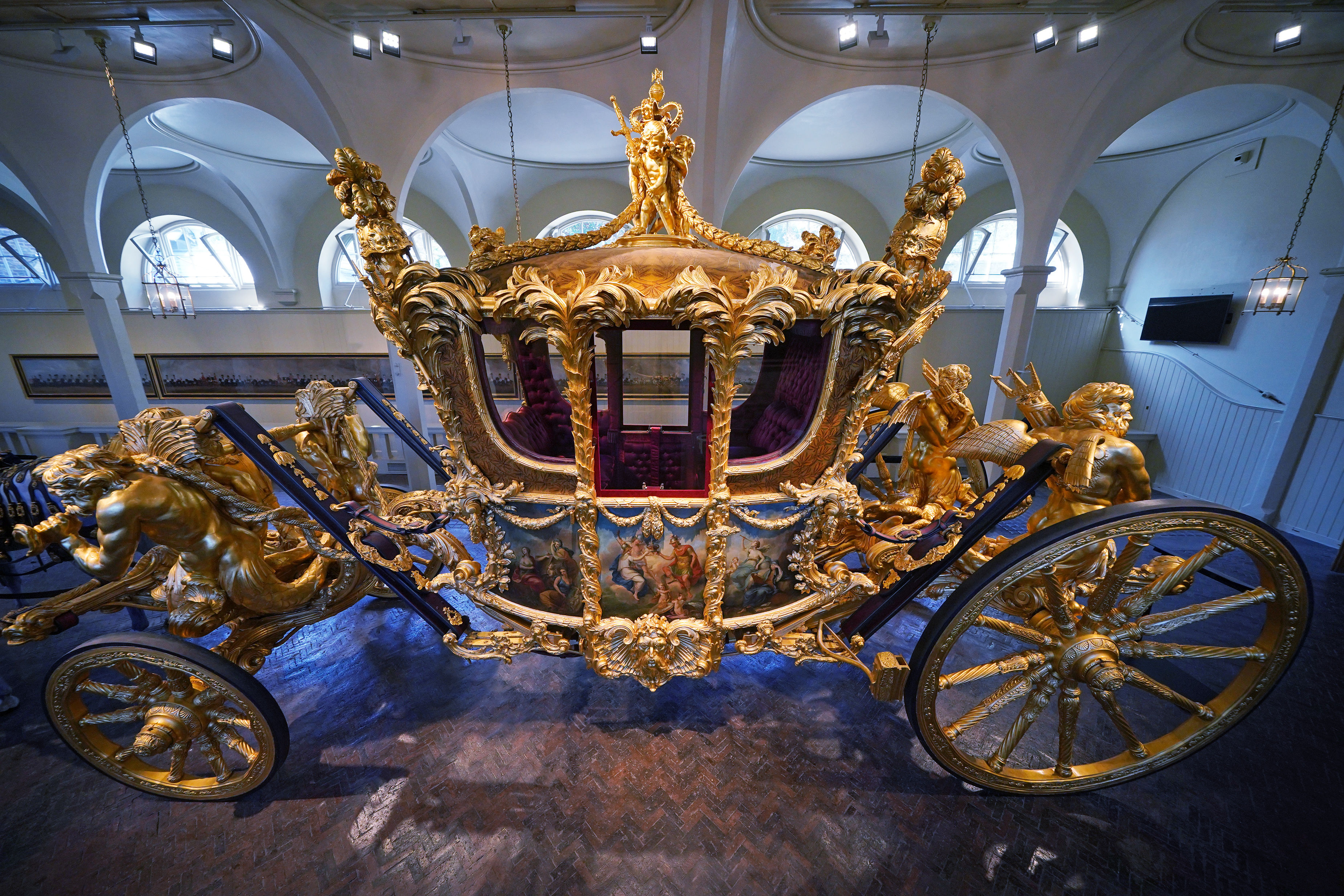The Gold State Coach will be use for King and Camilla's return procession