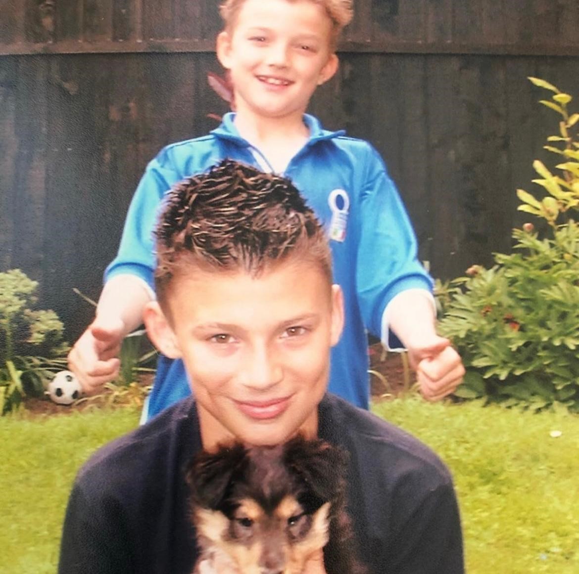 Jake Quickenden with his younger brother Oliver