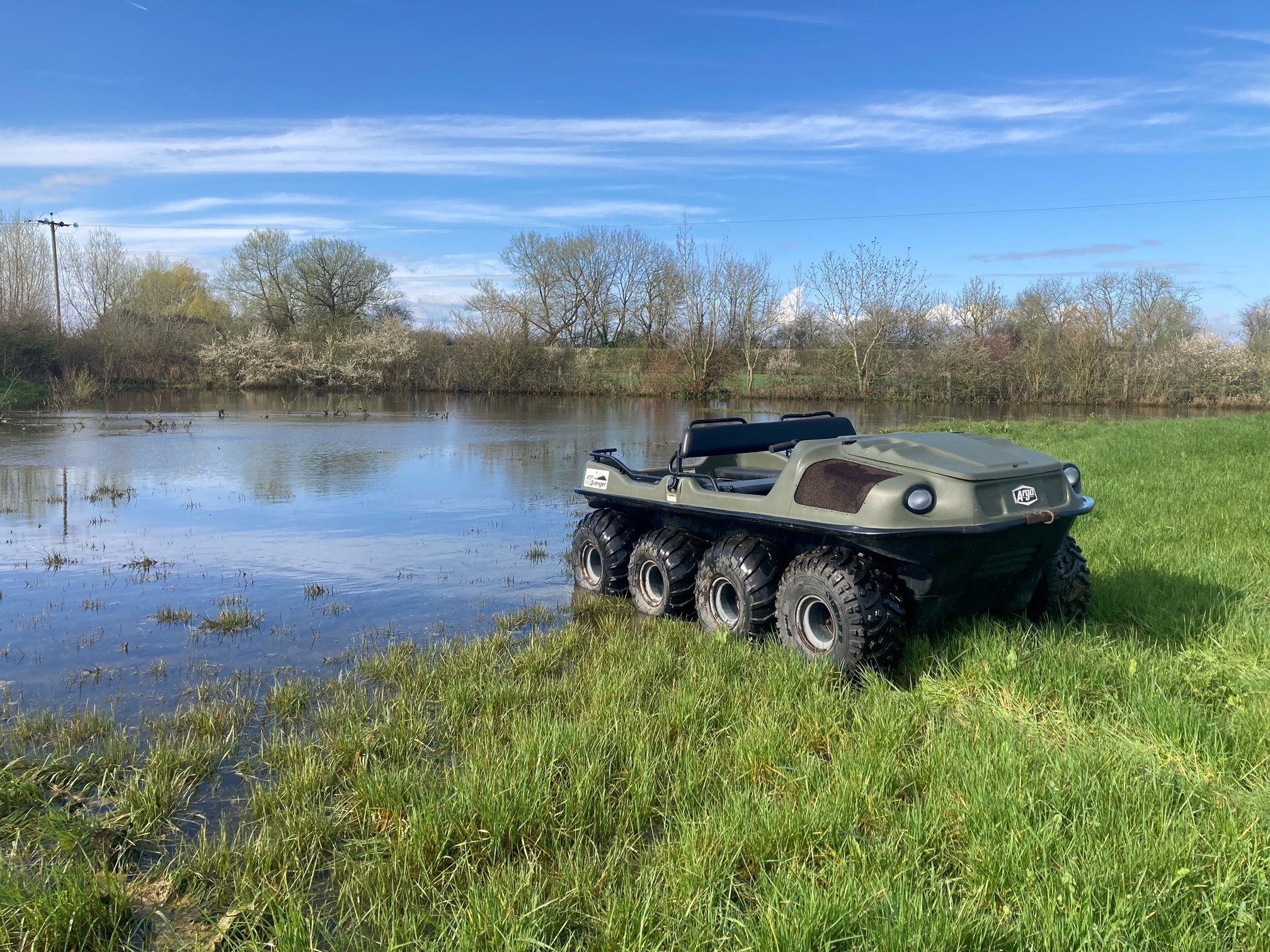 A 2005 Argo Avenger 8x8 Amphibious all-terrain vehicle, which was purchased new by Jeremy Clarkson, will be sold at the Cheffins Cambridge Vintage Sale. (Cheffins/ PA)