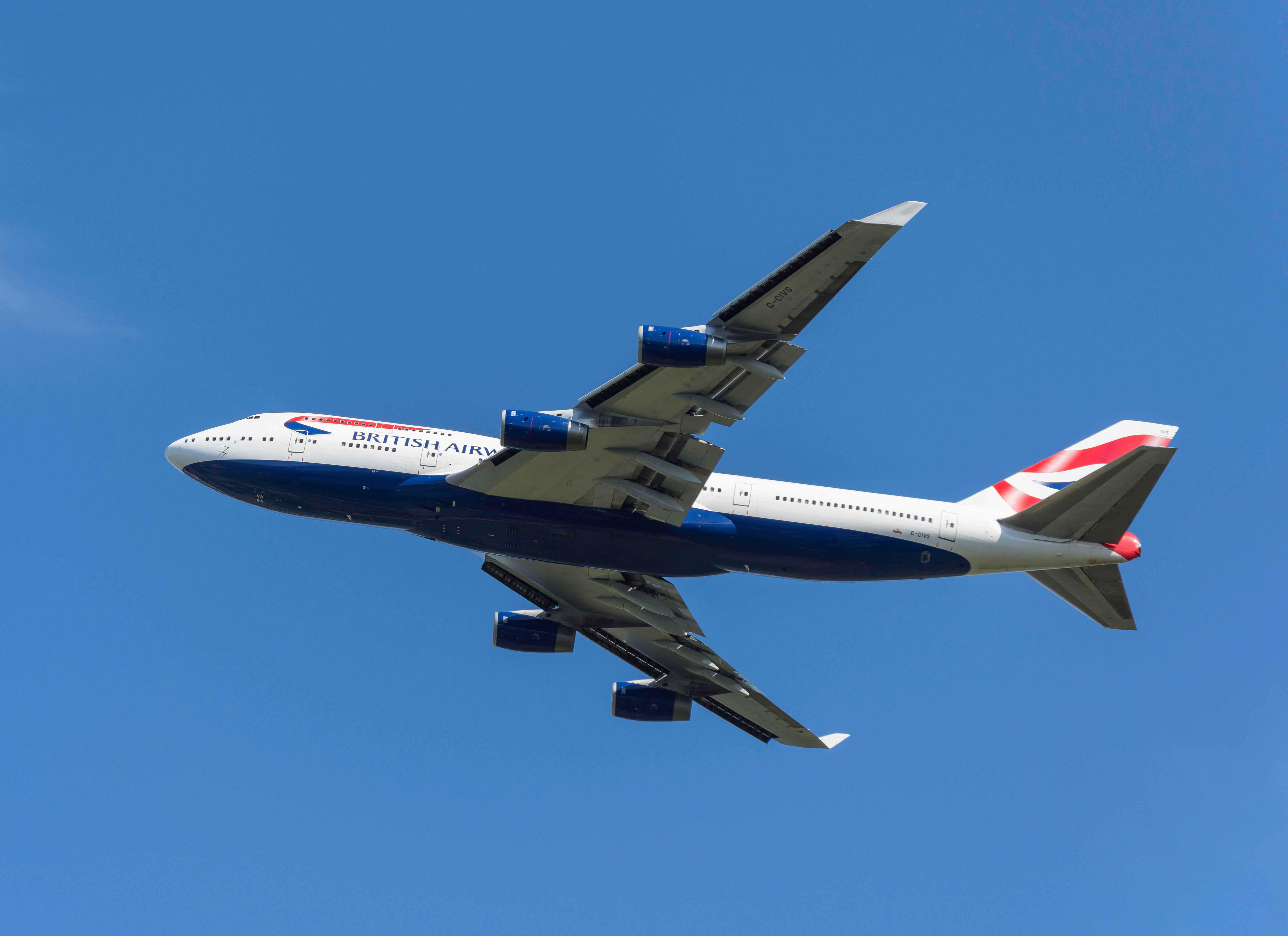 A British Airways Boeing 747-436 taking off from Heathrow