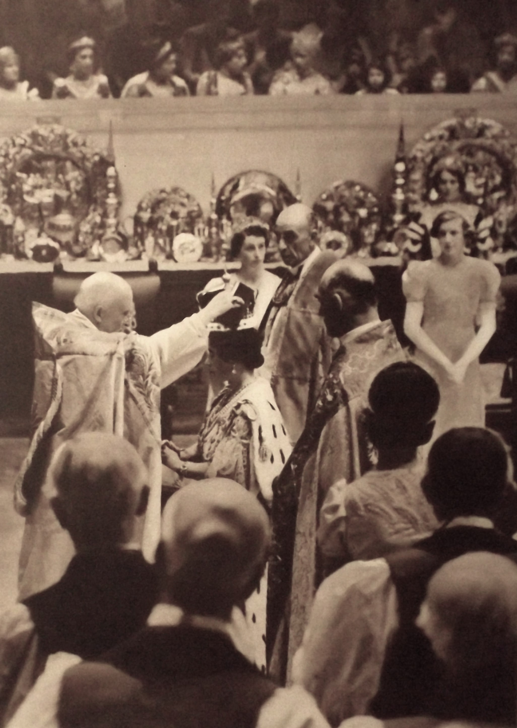 Queen Elizabeth is crowned in 1937 