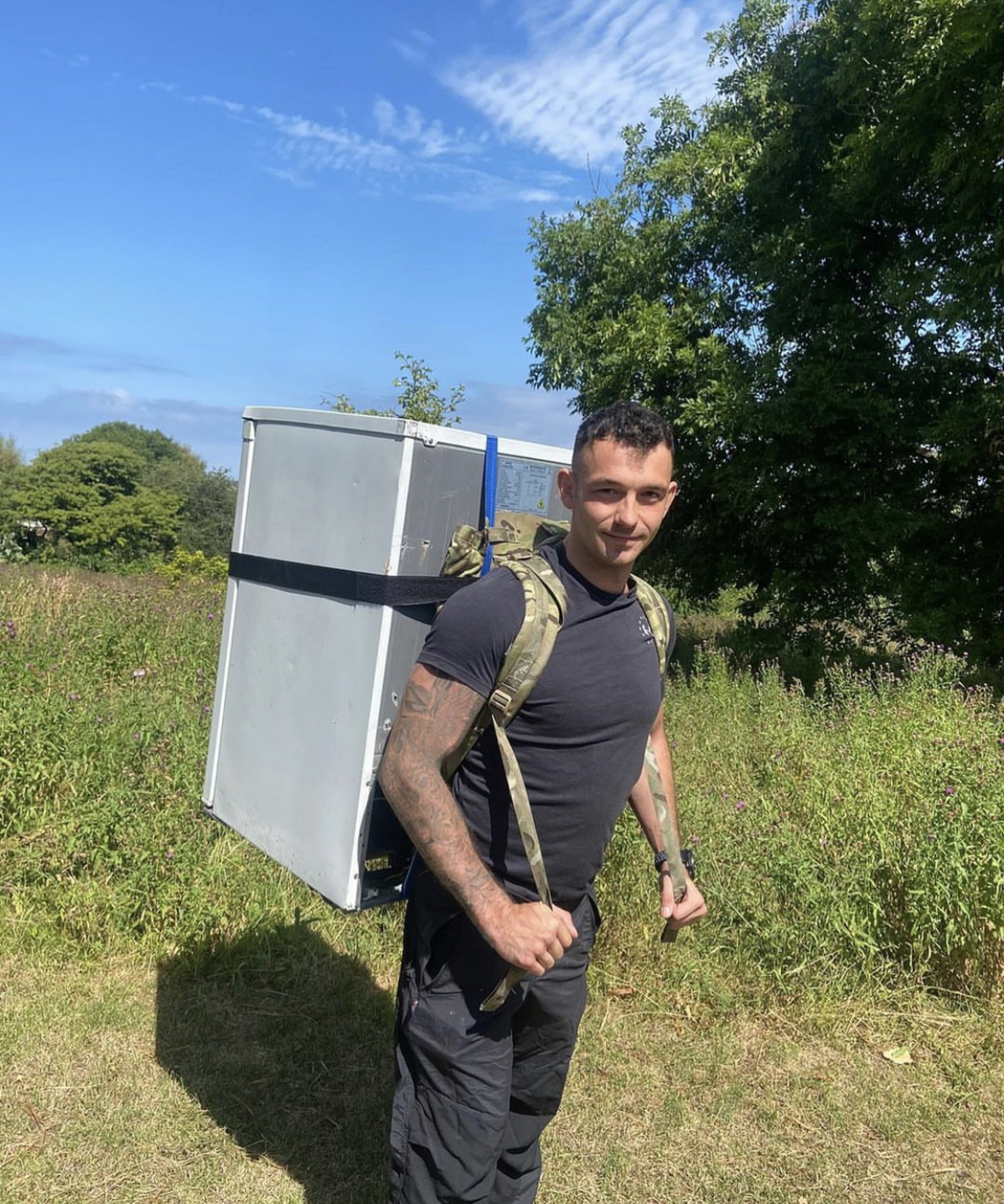 Sam's fridge, nicknamed ‘Fridget Jones’, weighs 26.3kg