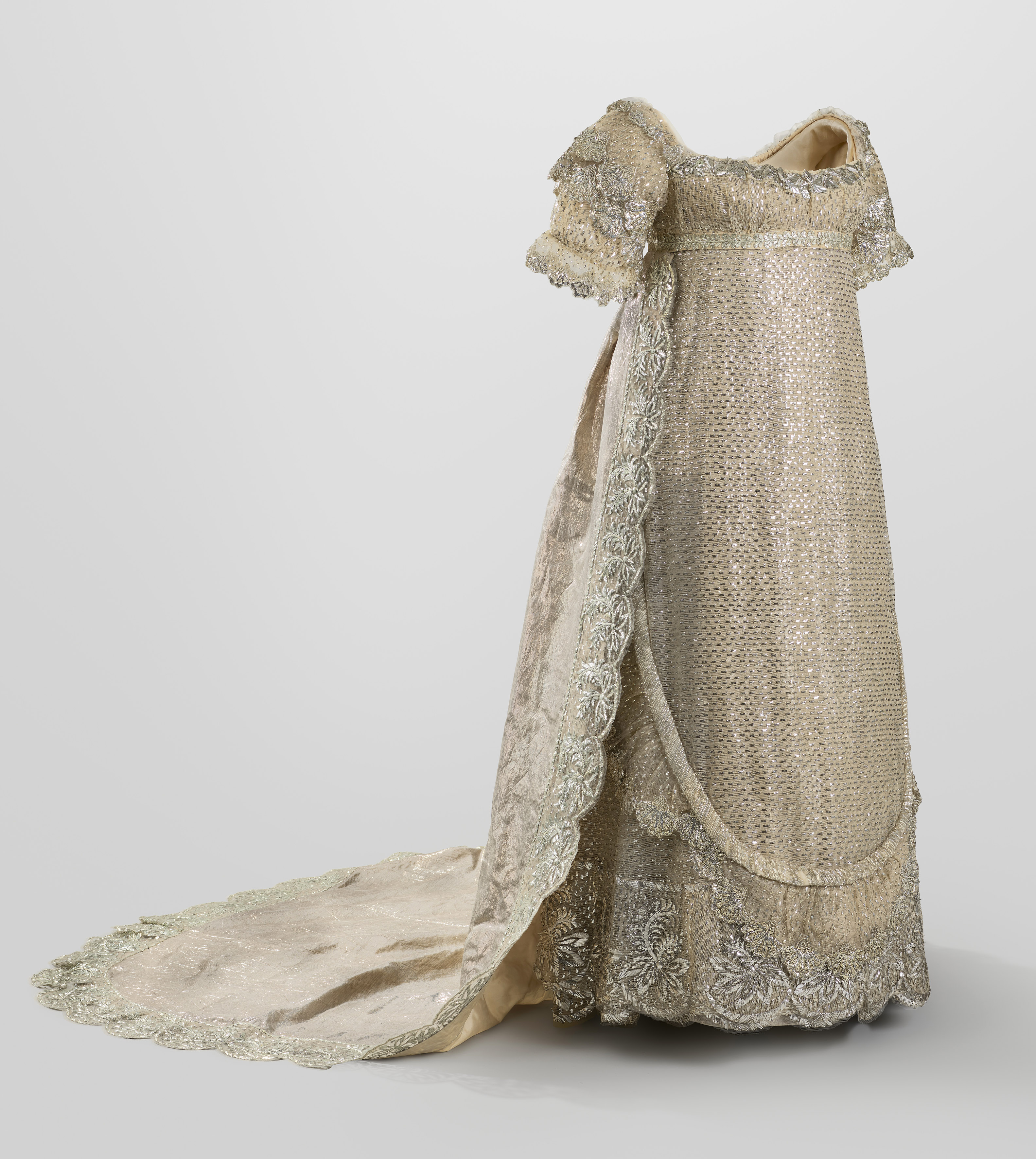 The wedding dress of George IV's daughter Princess Charlotte of Wales 