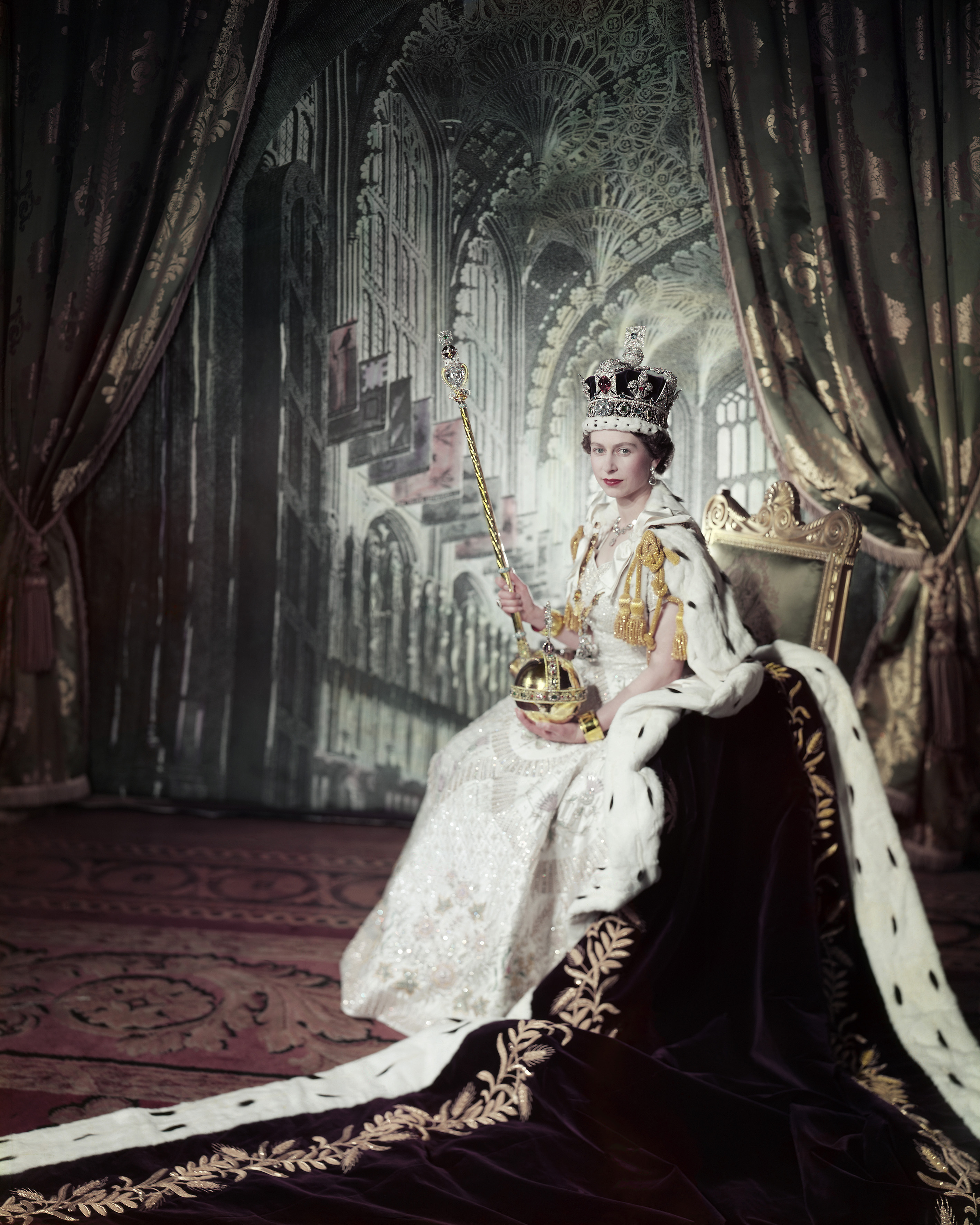Cecil Beaton's portrait of Queen Elizabeth II on her Coronation Day in 1953