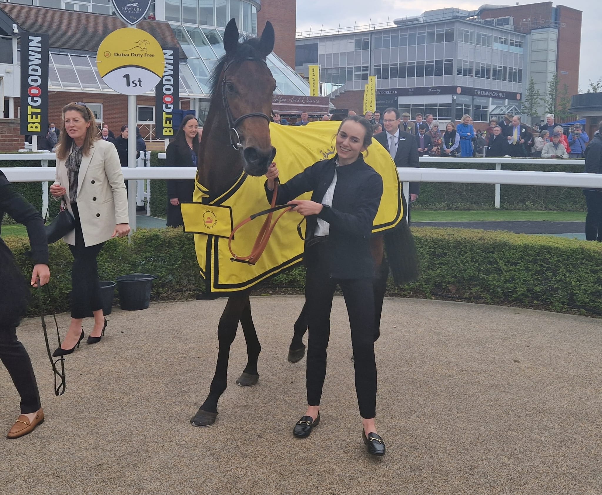 Remarquee with groom Charlotte White