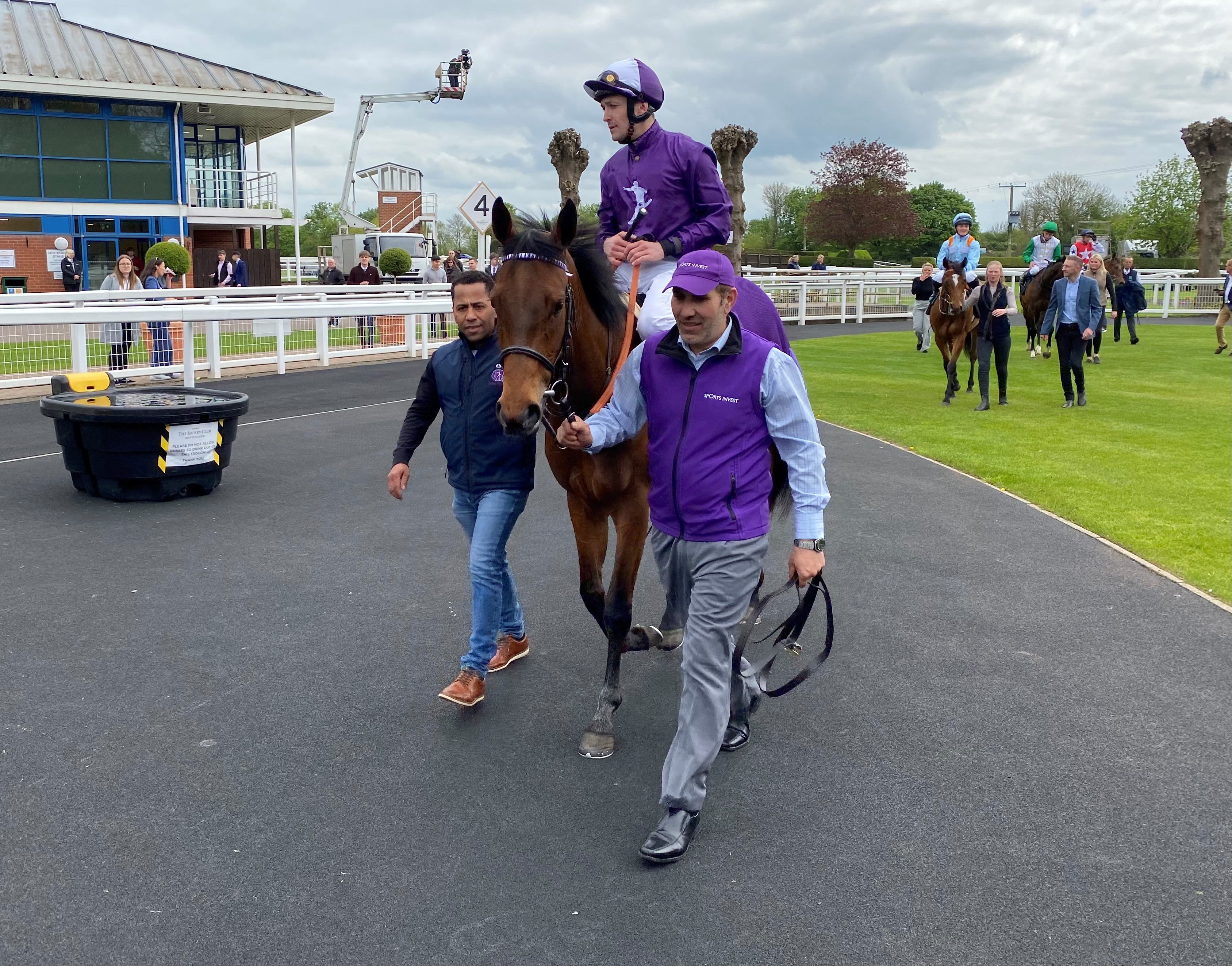 Treasure Storm takes the opening EBF Fillies' Novice Stakes at Nottingham