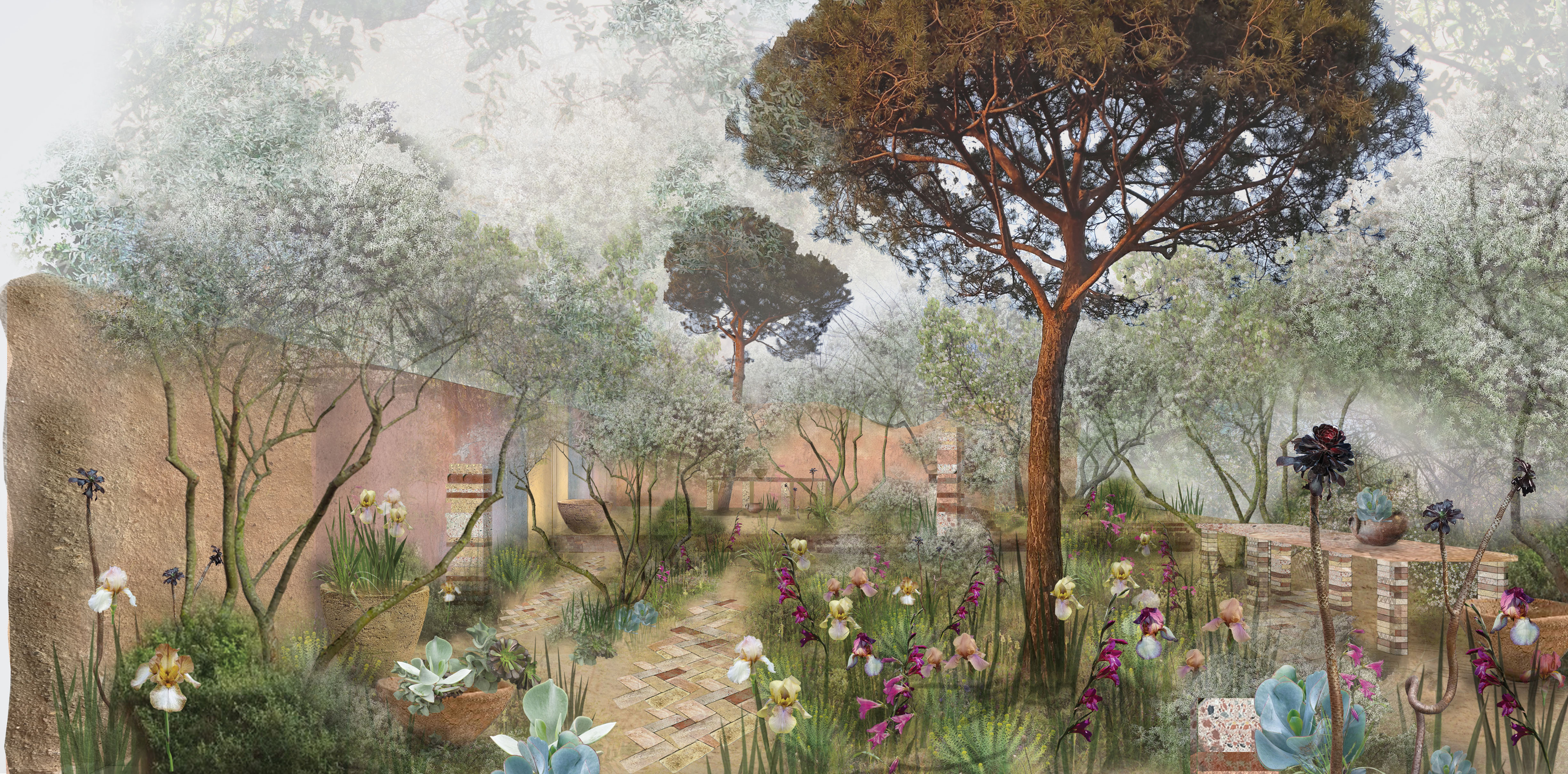 Artwork of The Nurture Landscapes Garden (Sarah Price Landscapes/PA)