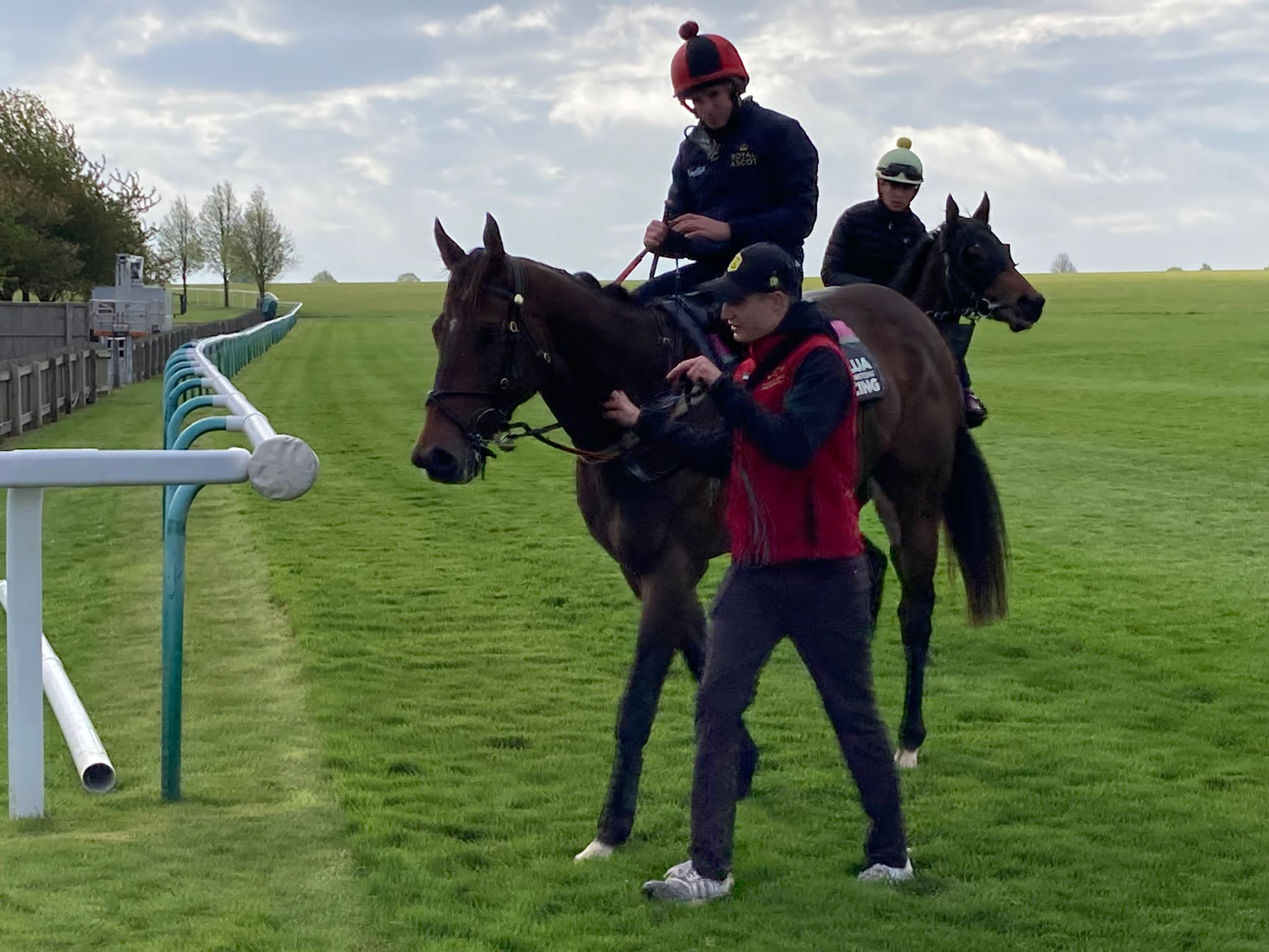 The Astrologist under Ryan Moore after a gallop at Newmarket 