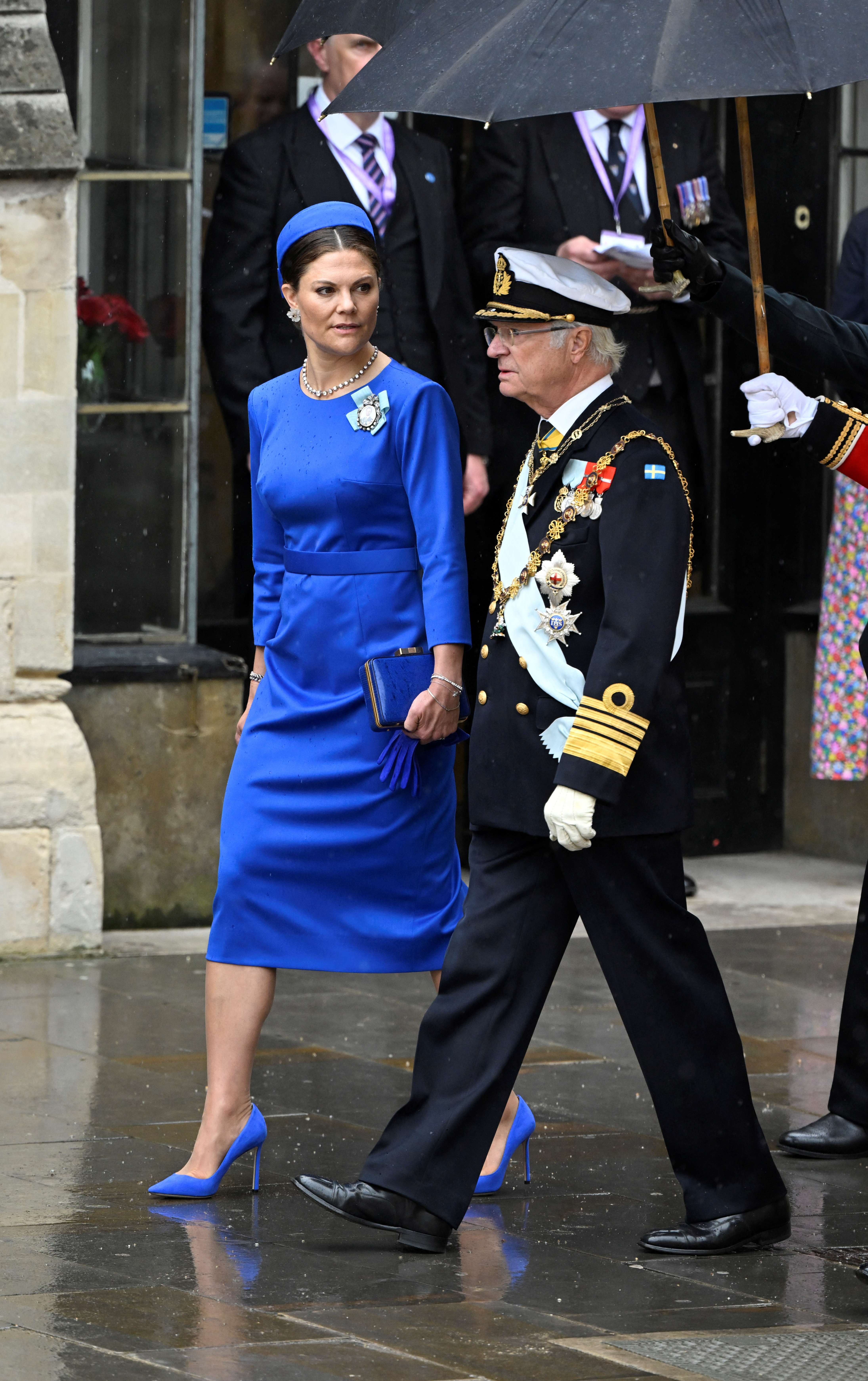 Sweden's King Carl Gustaf XVI and Crown Princess Victoria